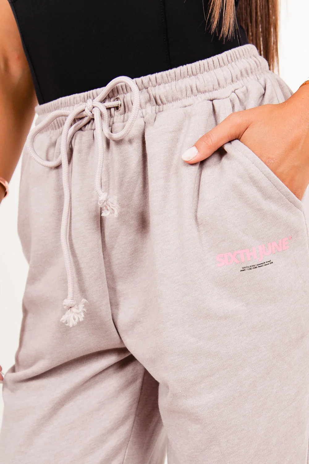 Pantalon Jogging logo beige - Image 2