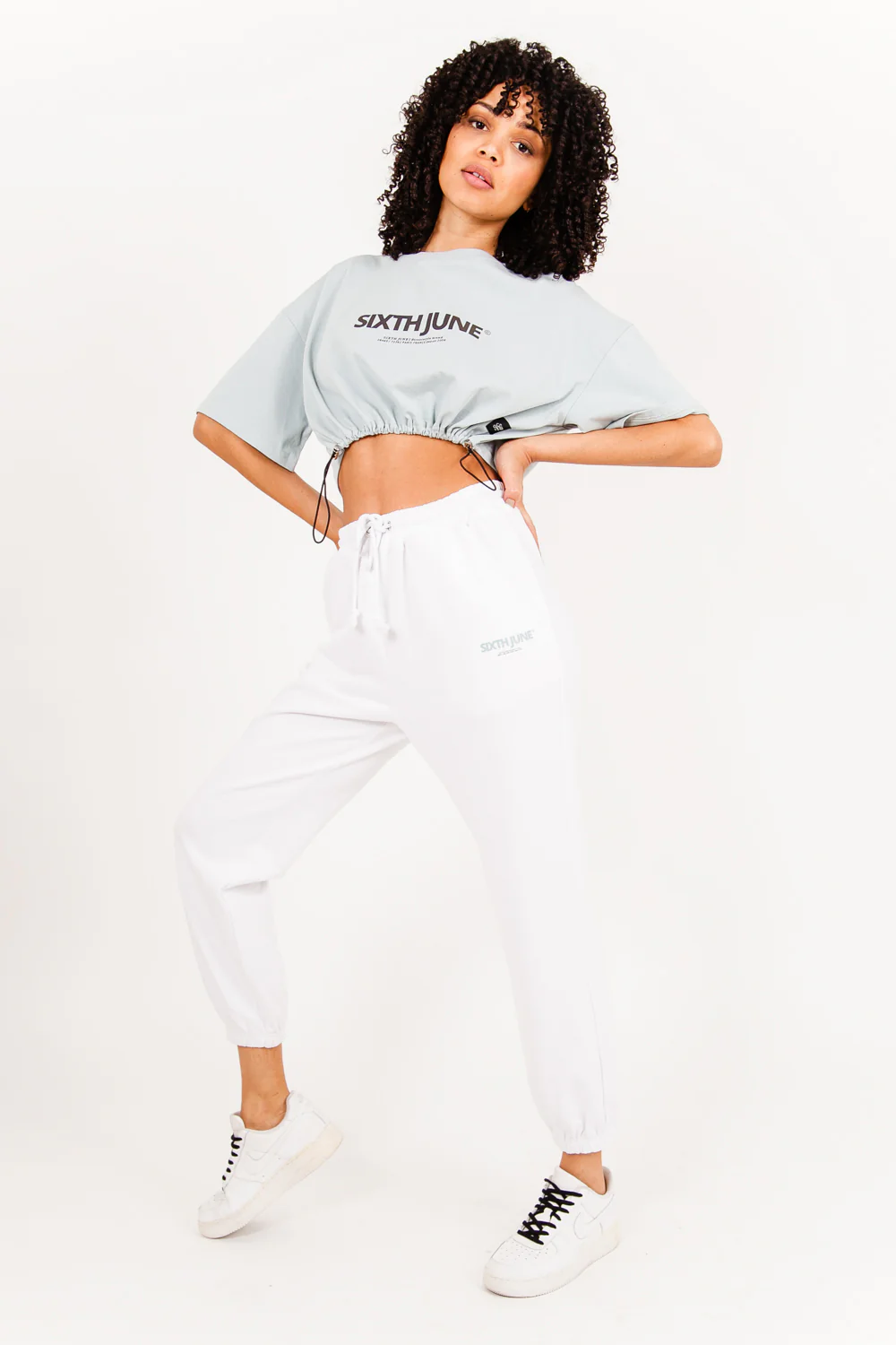 Pantalon Jogging logo blanc - Image 5