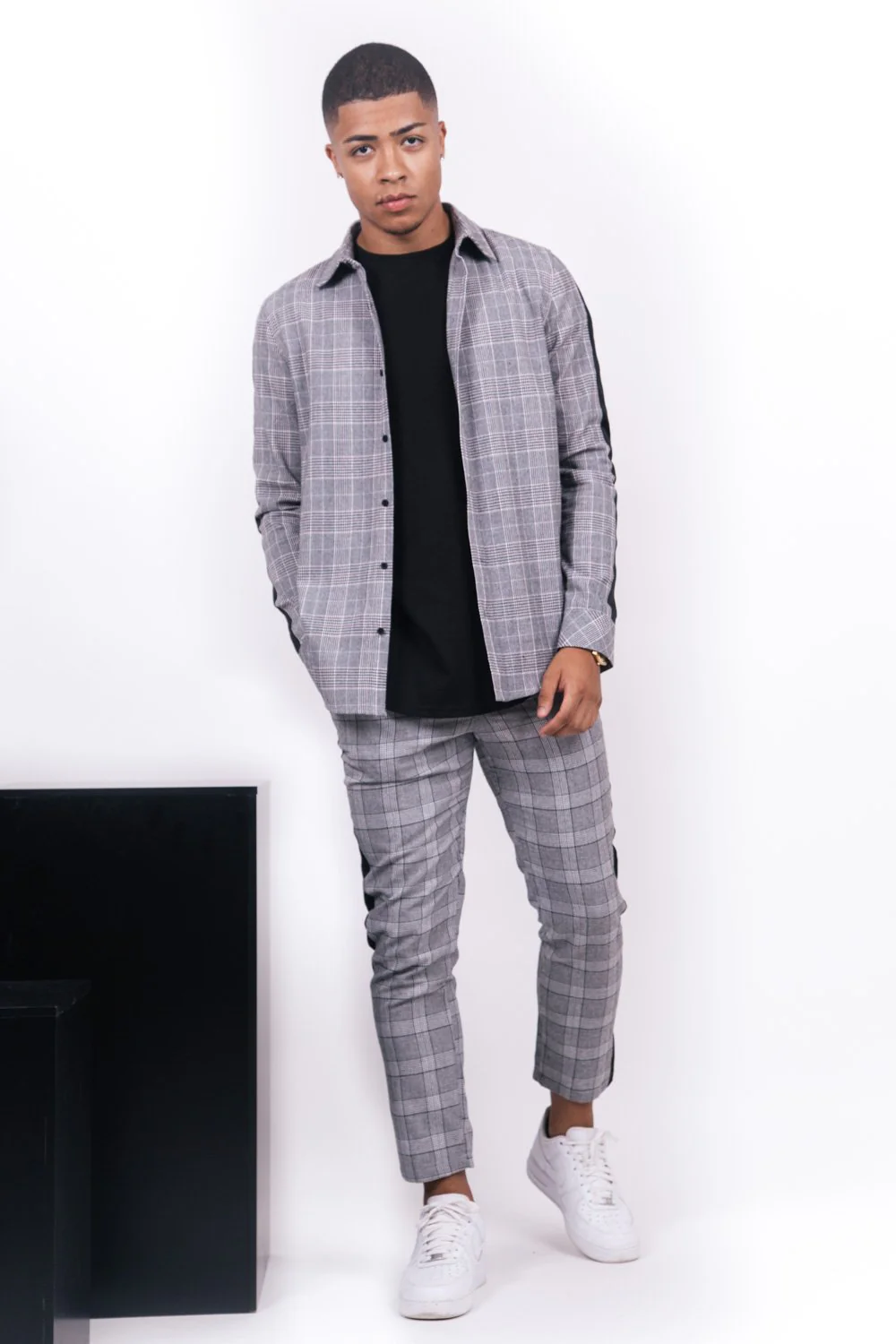 Pantalon prince de Galles gris - Image 2