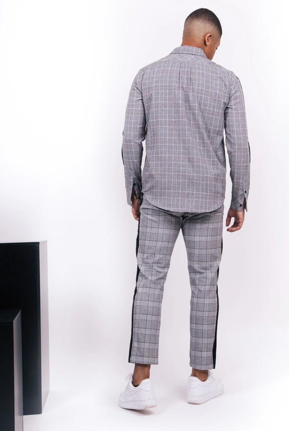 Pantalon prince de Galles gris - Image 4