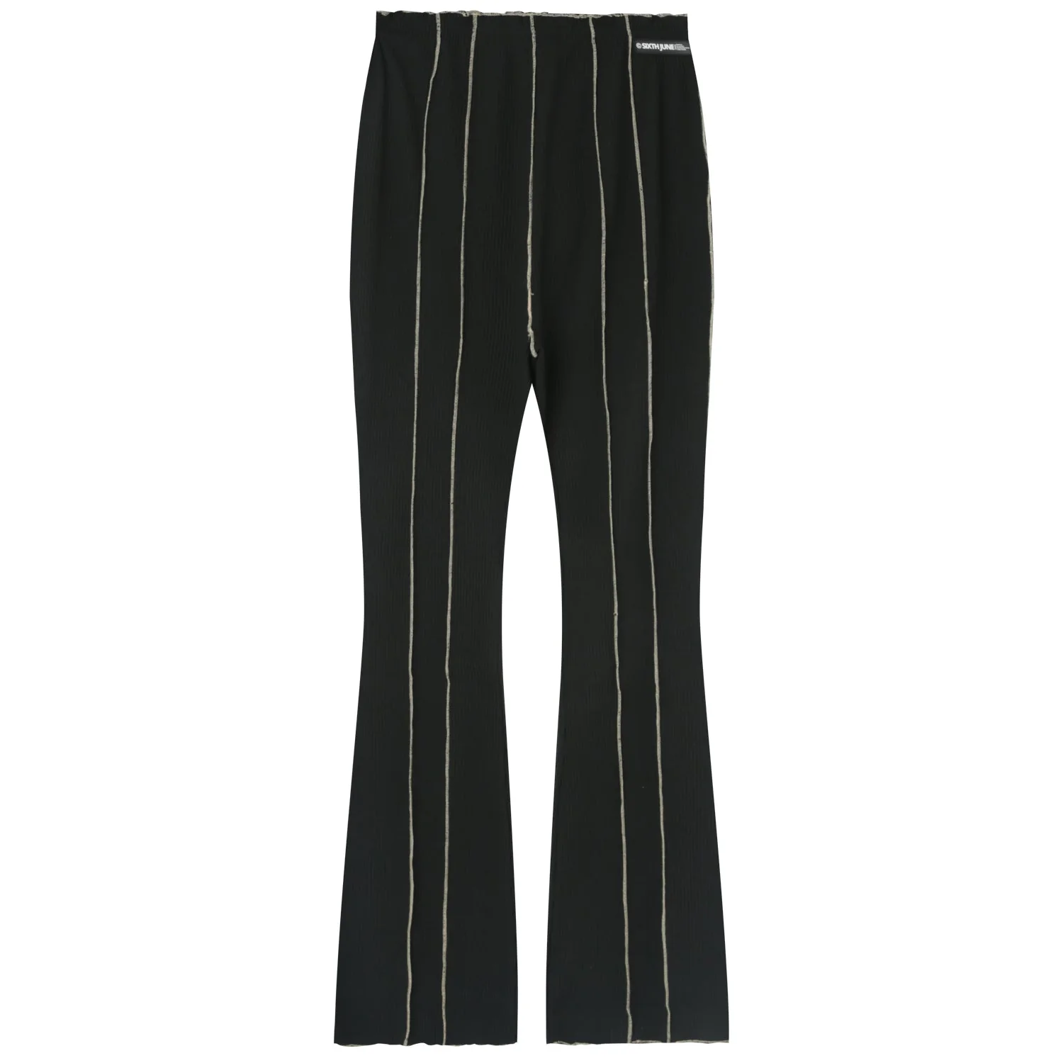 Pantalon couture surfilée Noir - Image 6