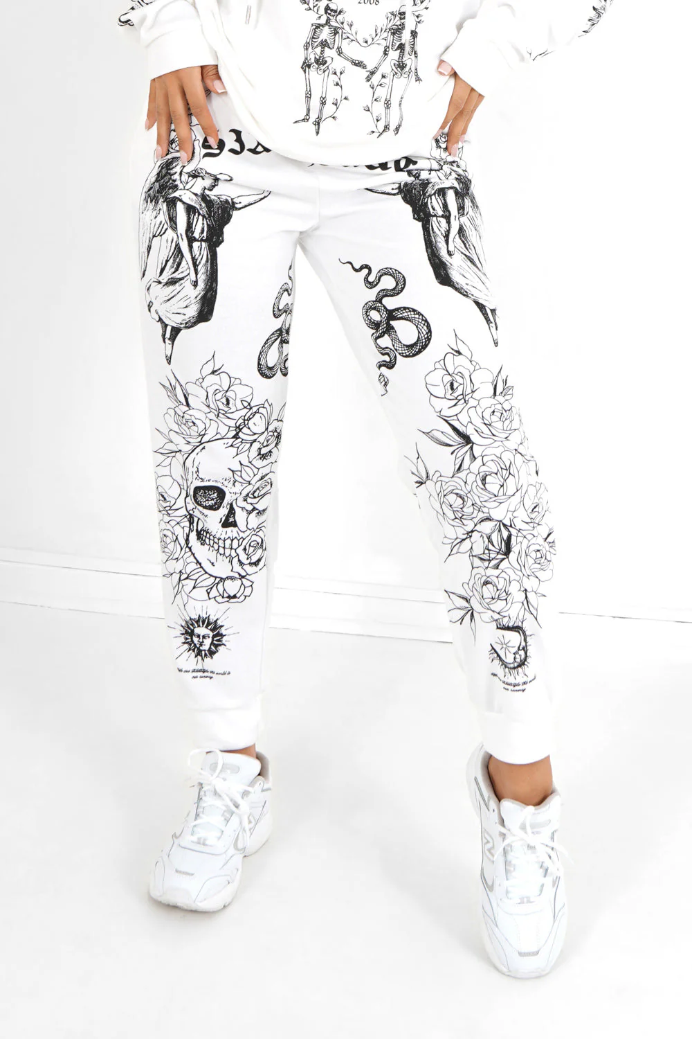 Jogging imprimé Tarot Blanc - Image 5