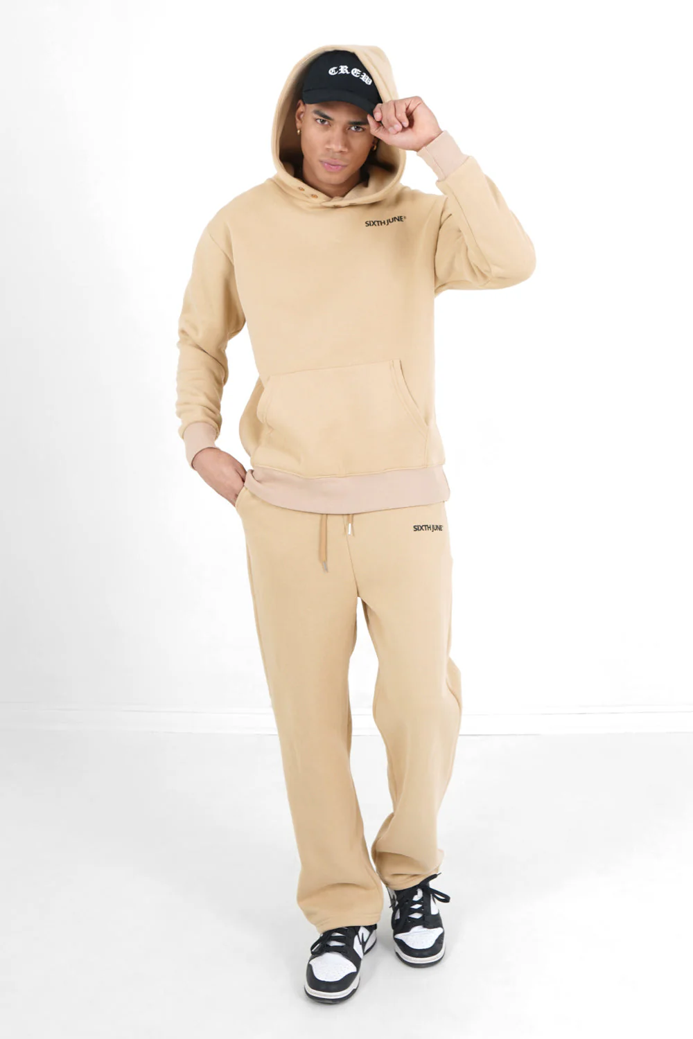 Jogging droit logo Beige - Image 2