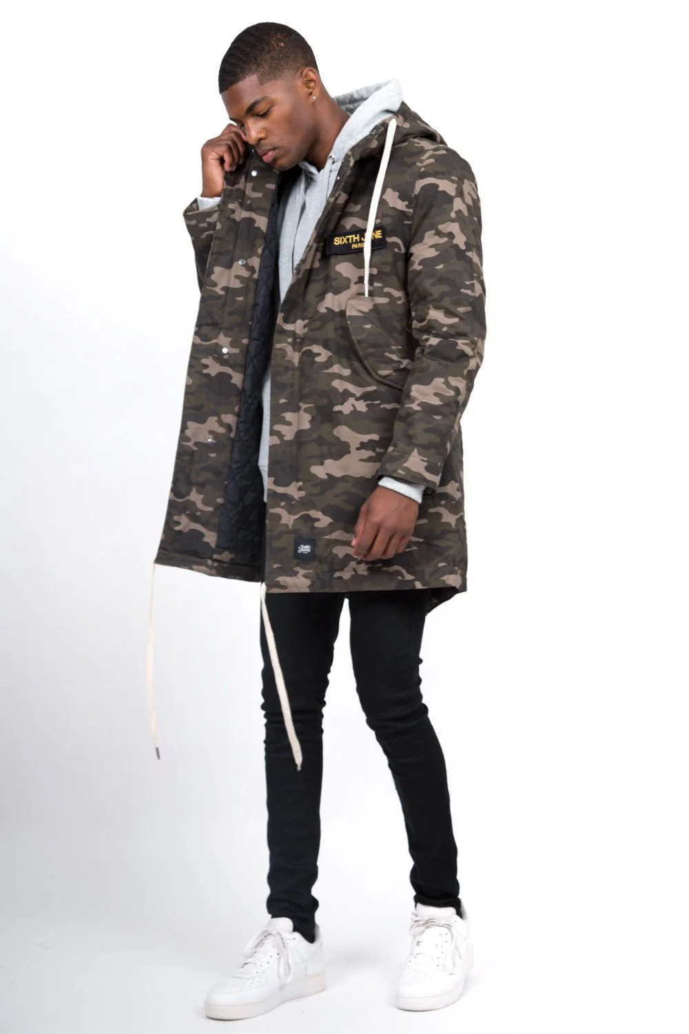 Parka camouflage patchs vert - Image 2