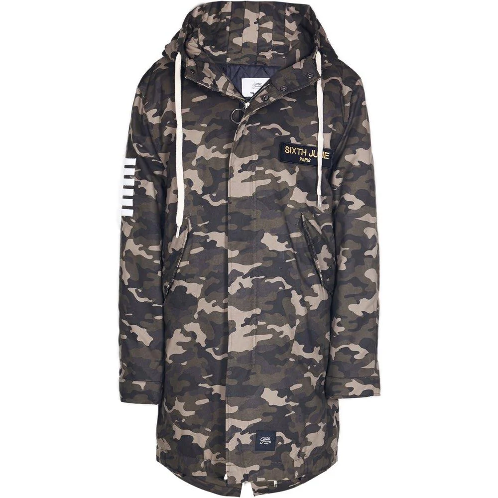 Parka camouflage patchs vert - Image 6