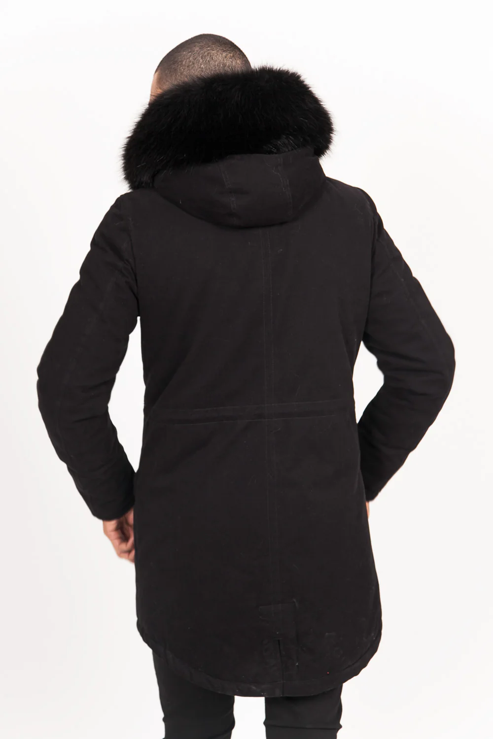 Parka doublure fourrure noir noir - Image 7