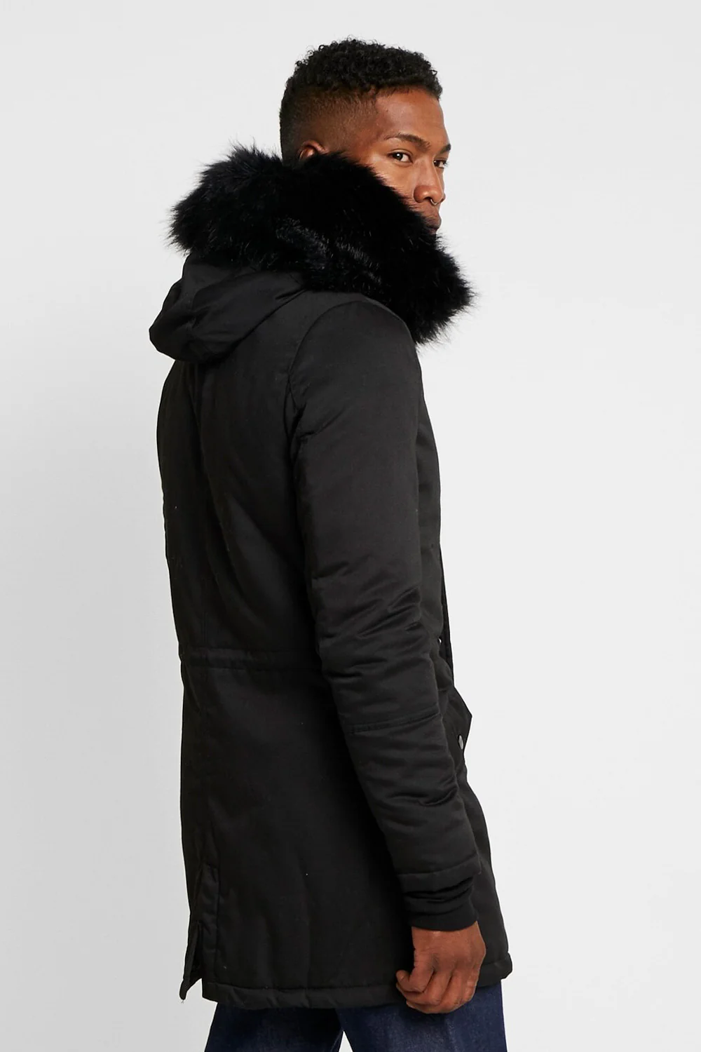 Parka fourrure noir - Image 3