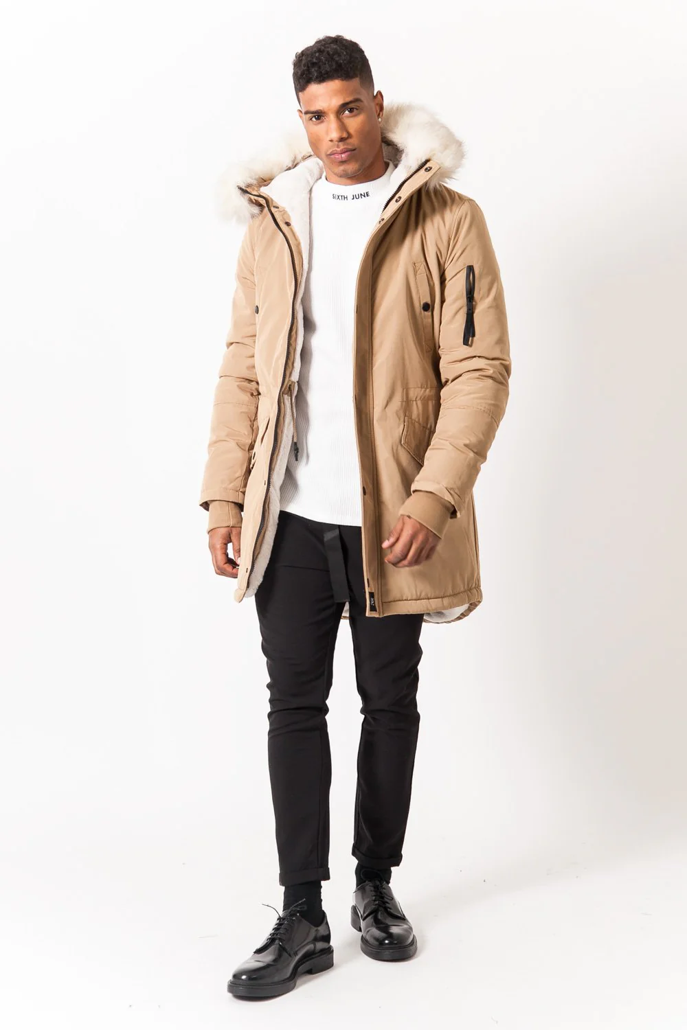 Parka déperlante doublée Beige - Image 2