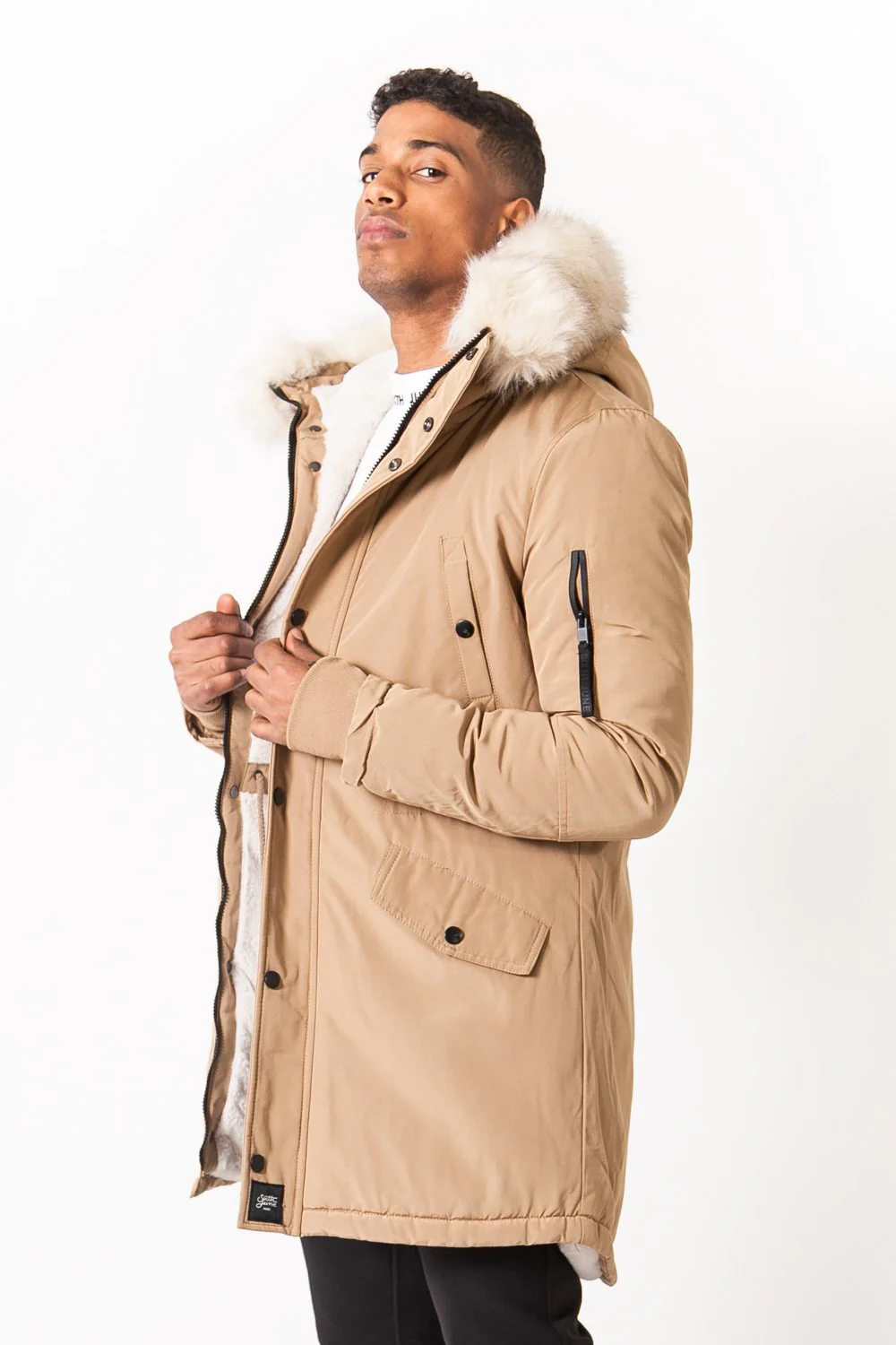 Parka déperlante doublée Beige - Image 4