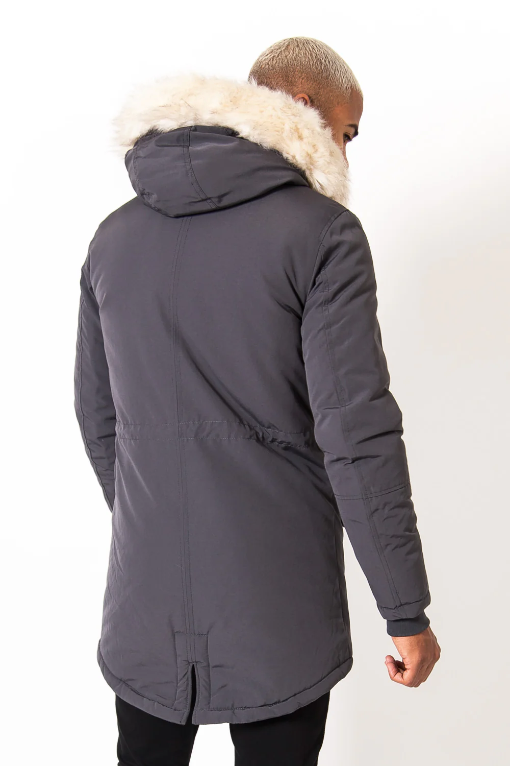 Parka déperlante doublée Gris foncé - Image 5
