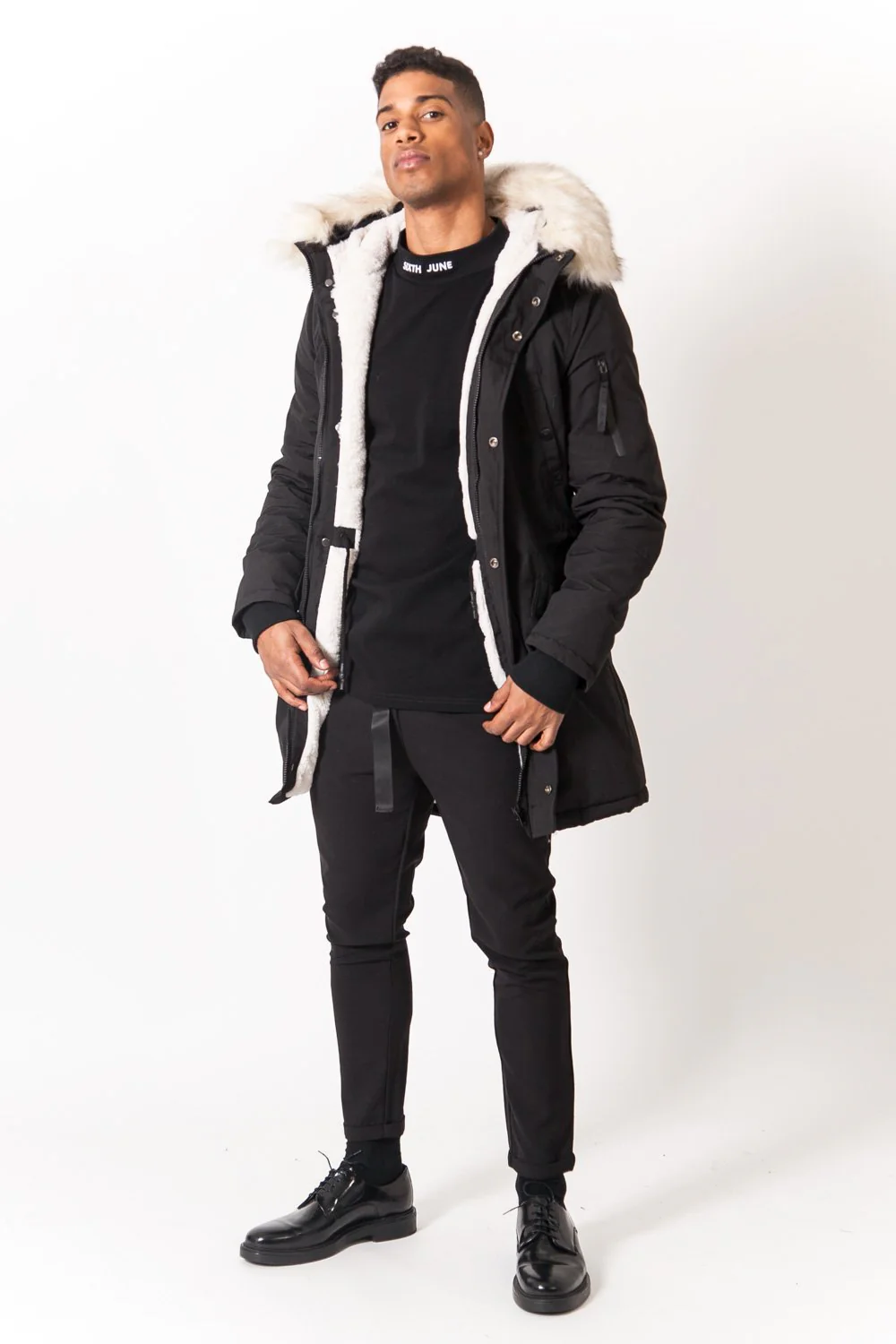 Parka déperlante doublée Noir - Image 2
