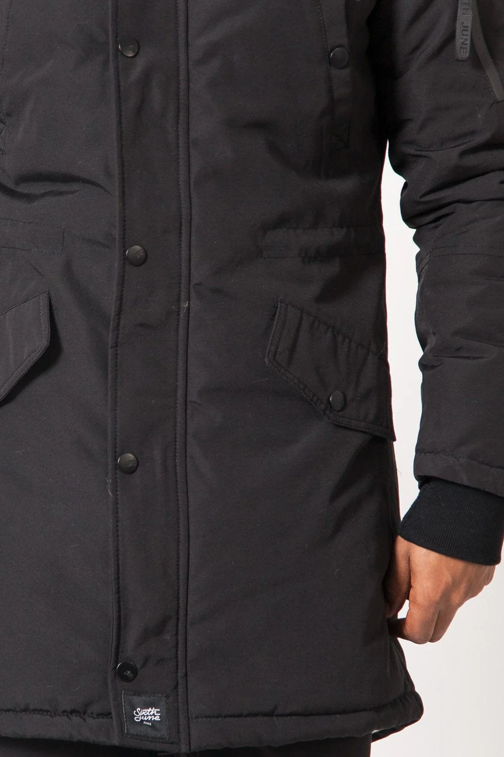 Parka déperlante doublée Noir - Image 3