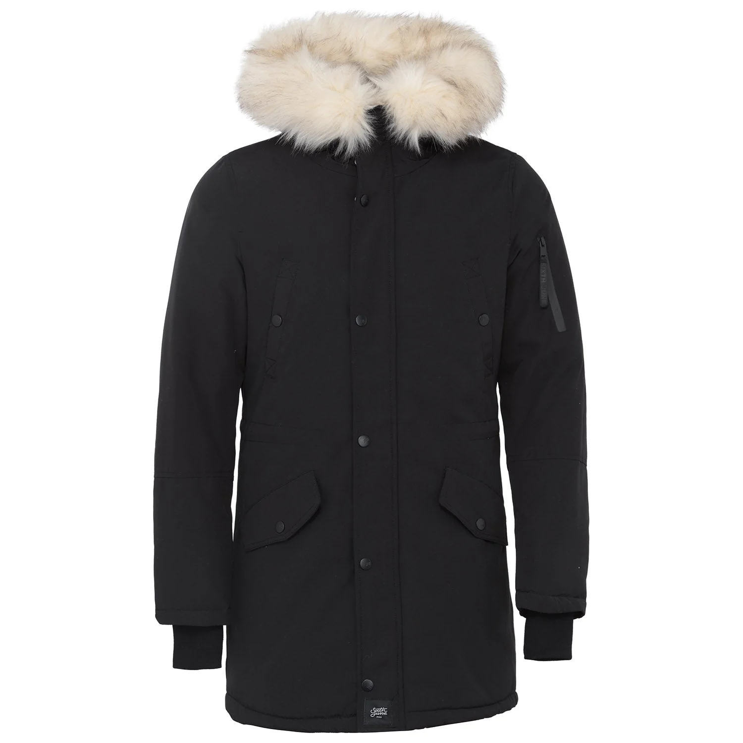 Parka déperlante doublée Noir - Image 6