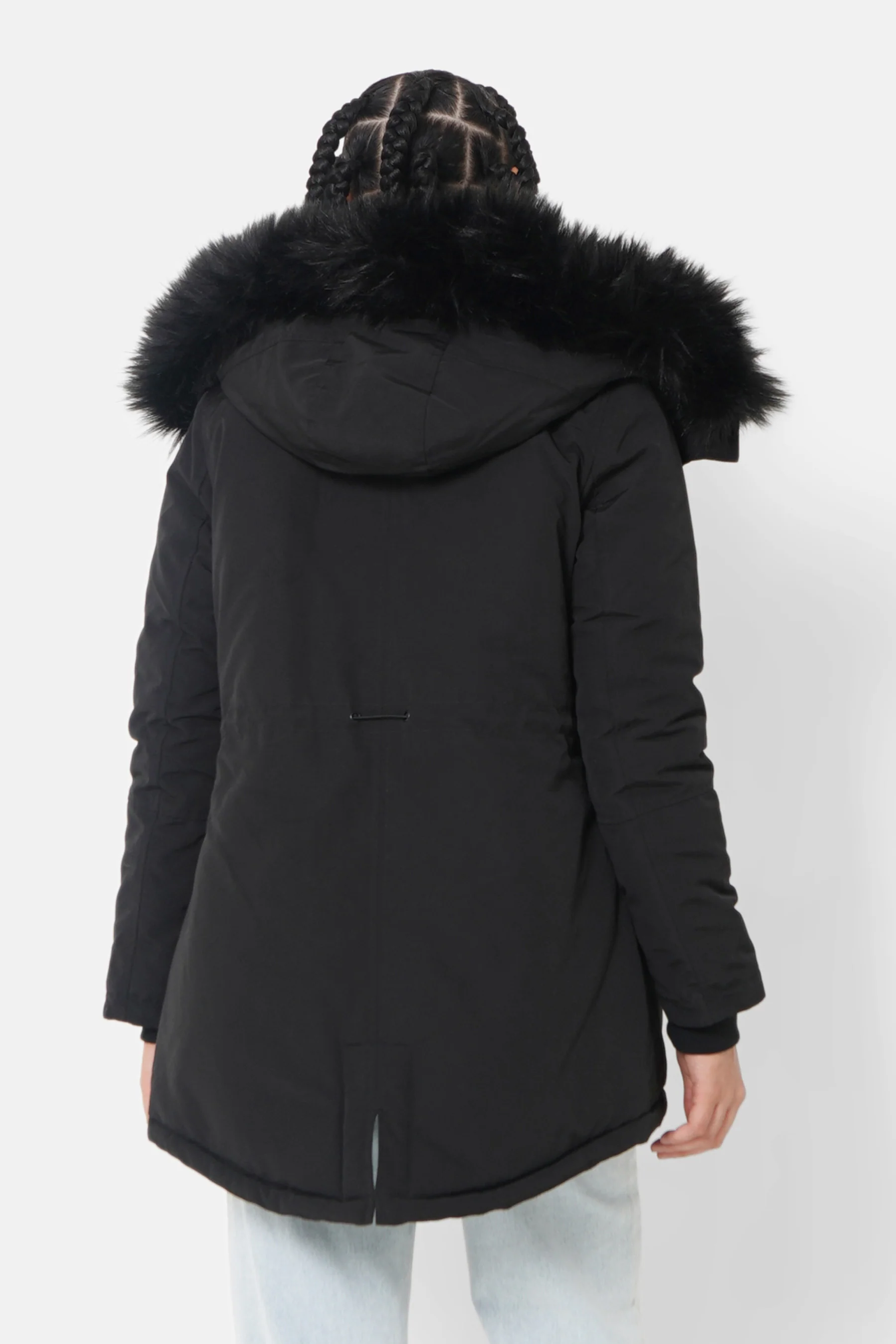 Parka déperlante fourrée Noir - Image 5