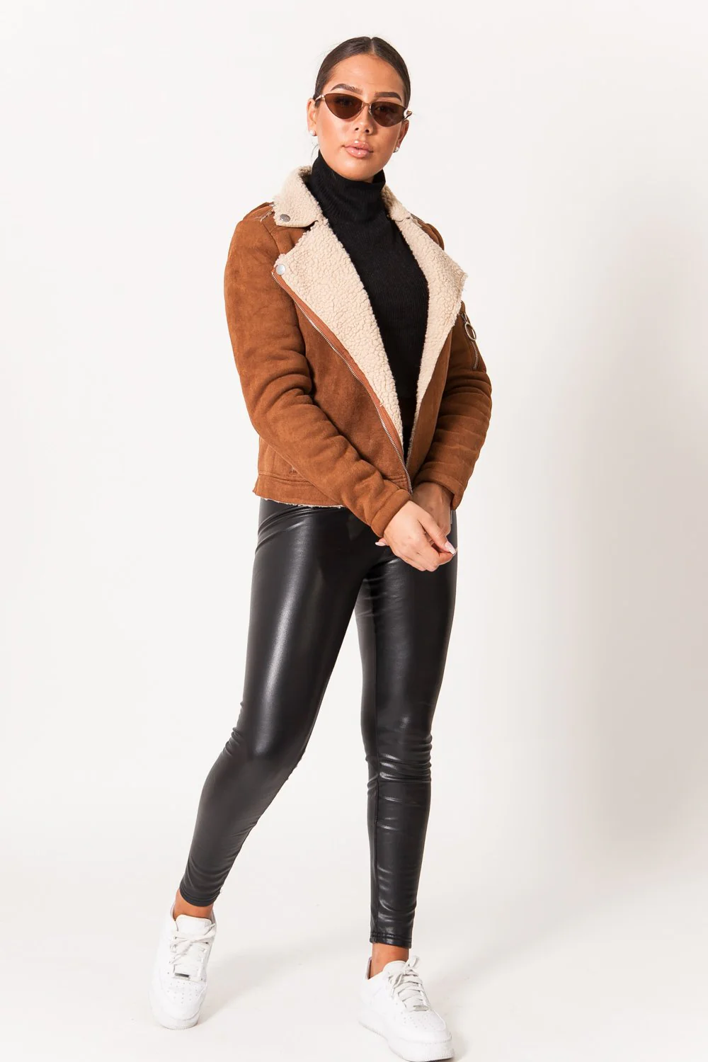 Veste suéde court beige - Image 2