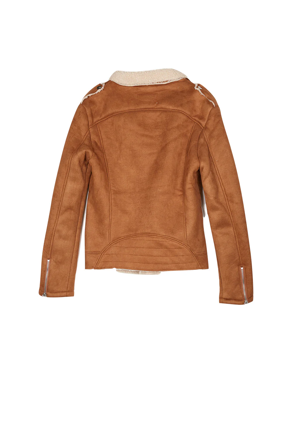 Veste revers faux mouton camel - Image 6