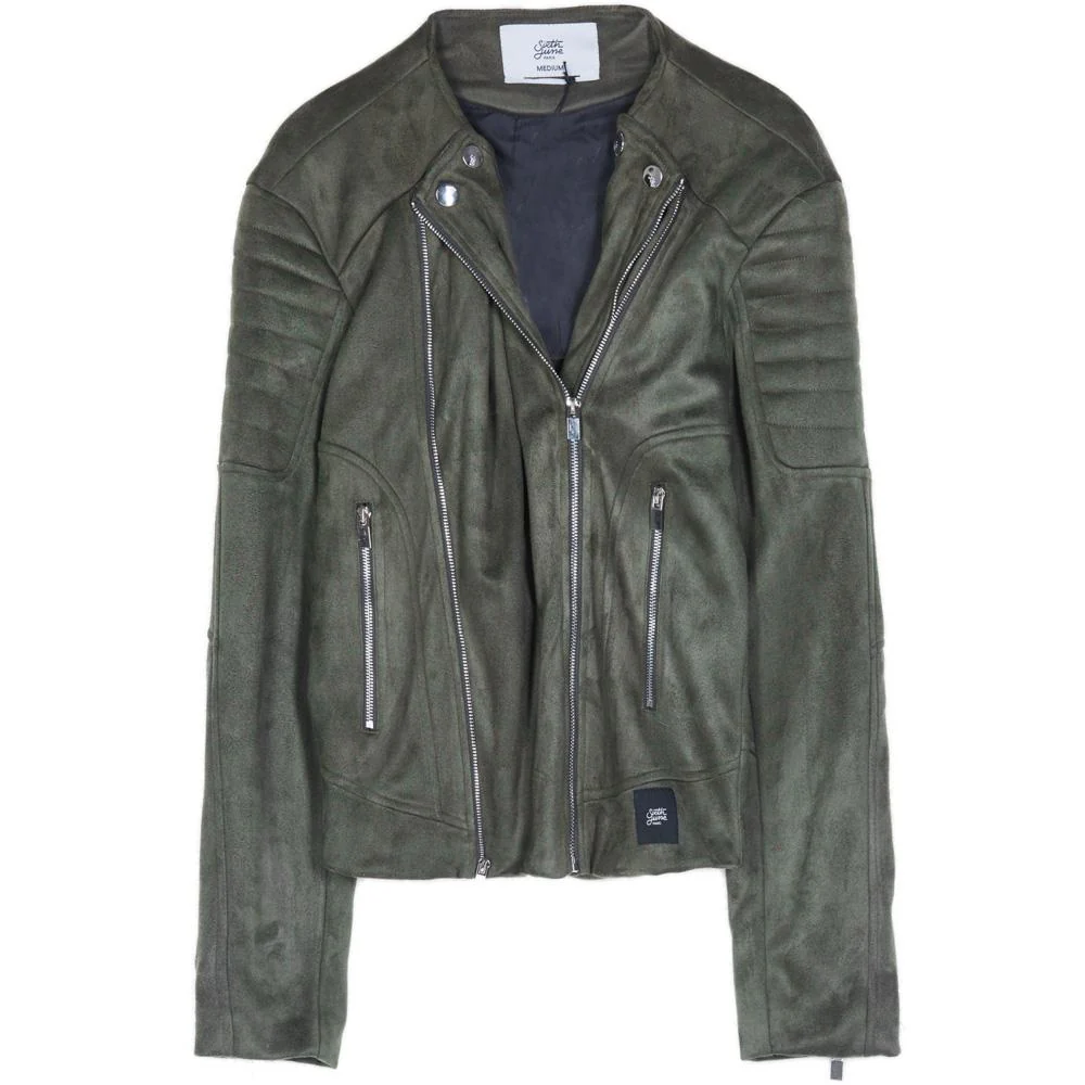 Perfecto suédé biker zip kaki - Image 5