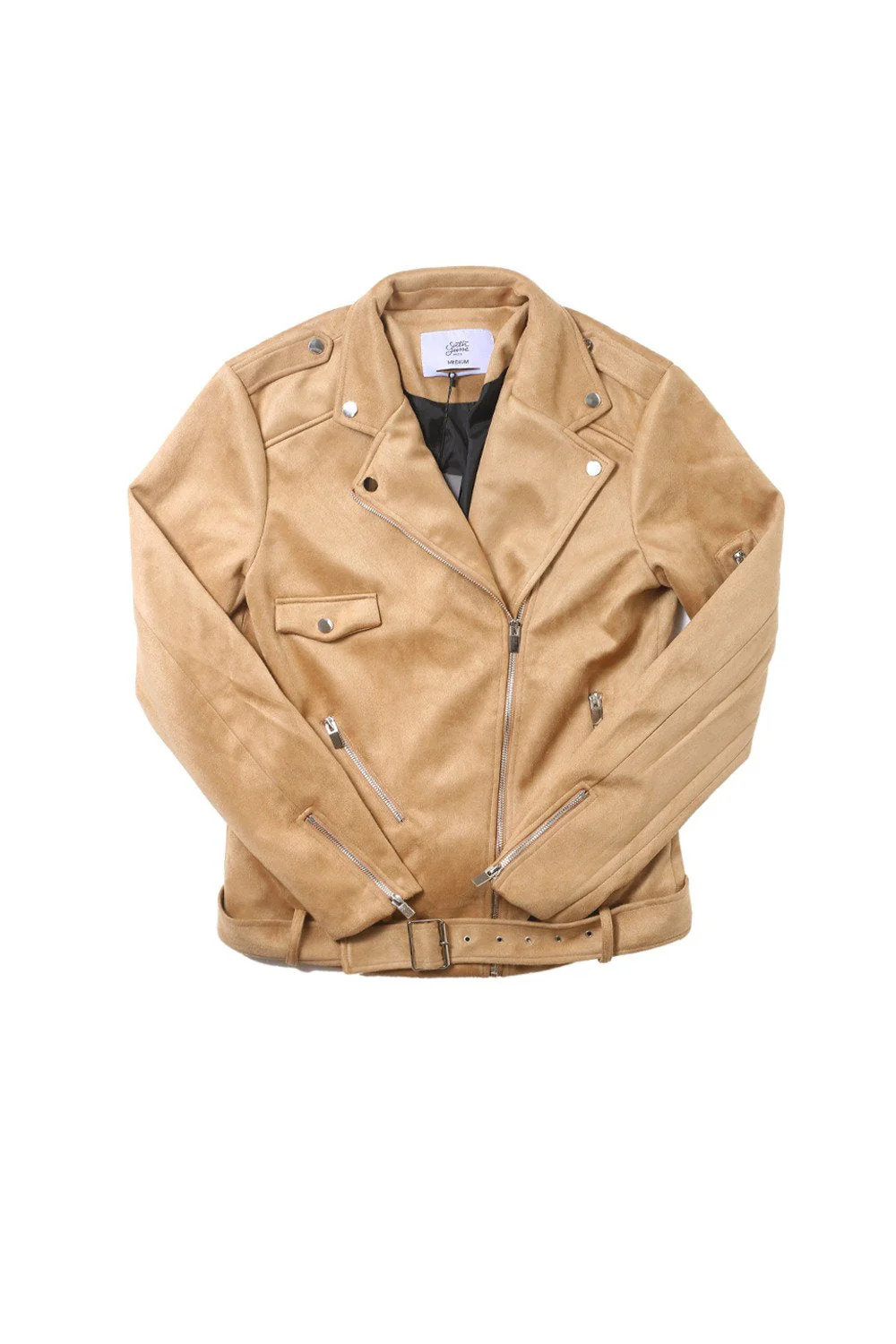 Perfecto suédé beige 2011V - Image 6