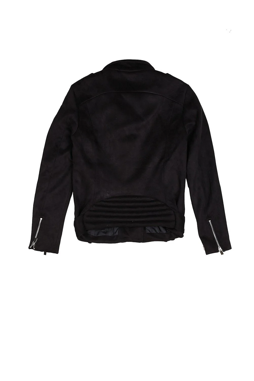 Veste suédine zips Noir - Image 7