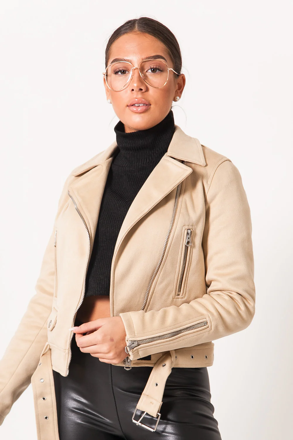 Veste suédine beige - Image 2
