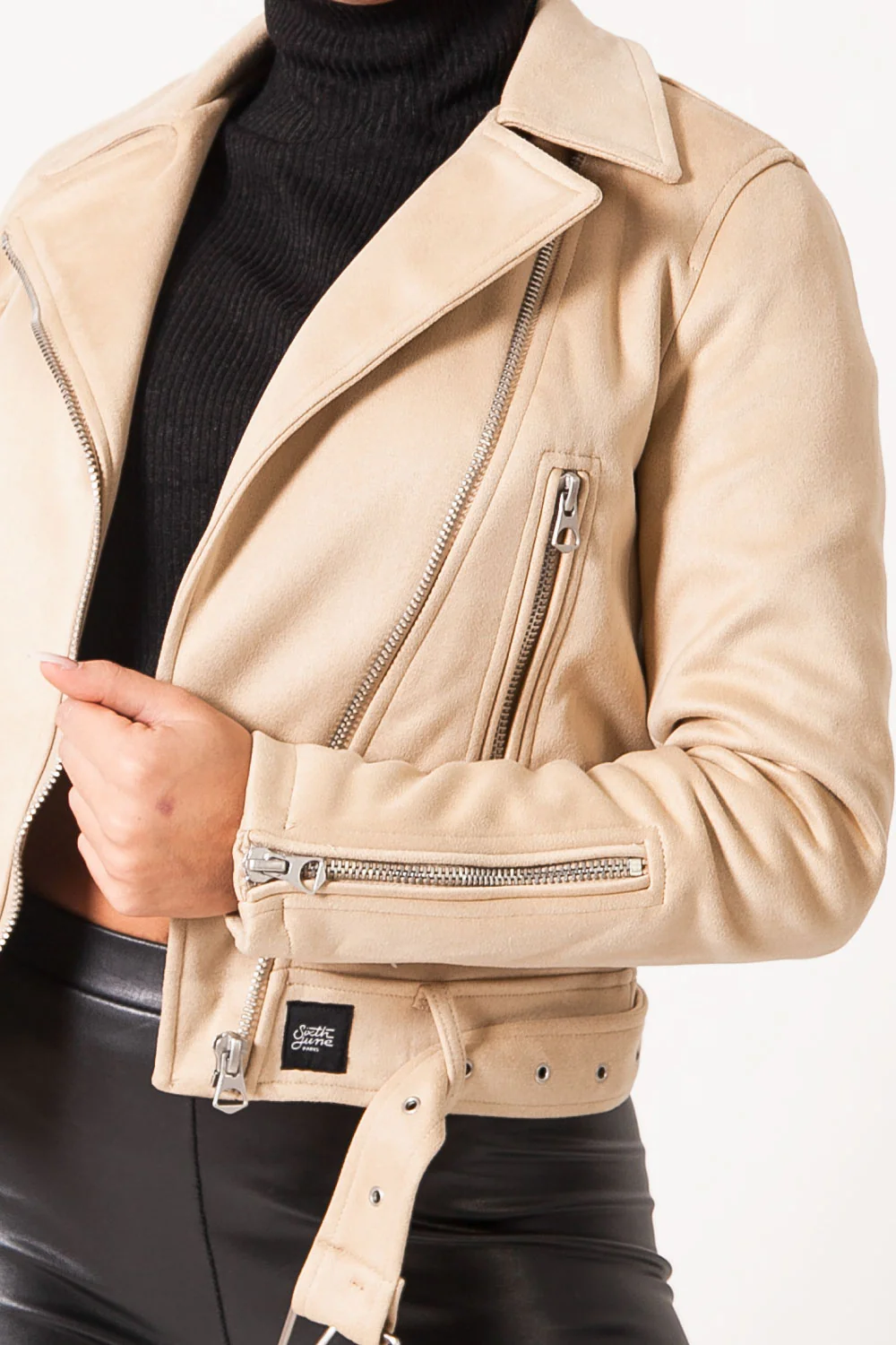 Veste suédine beige - Image 3