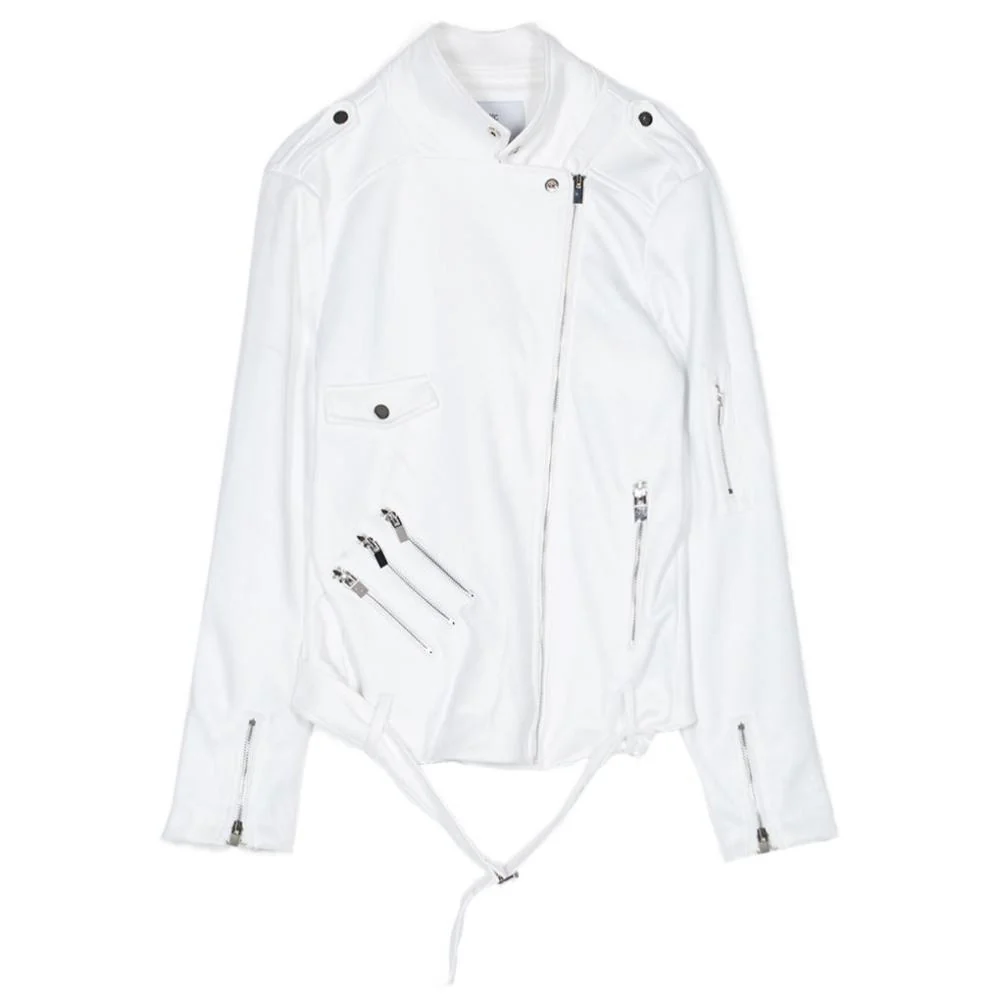 Veste zips suédine blanc - Image 6