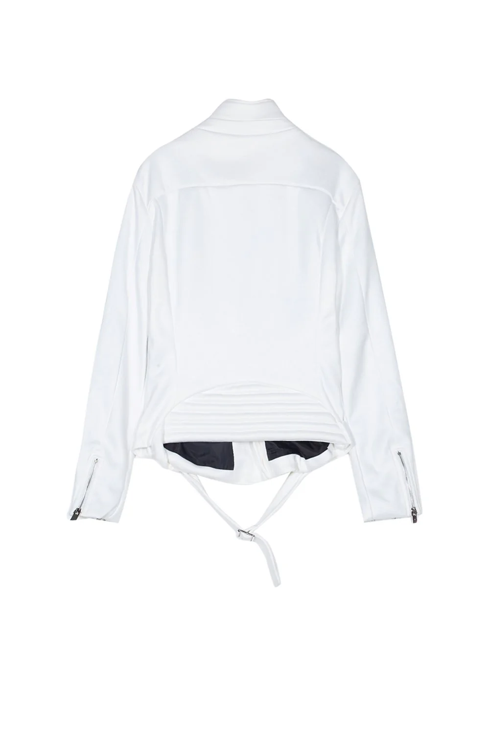 Veste zips suédine blanc - Image 7