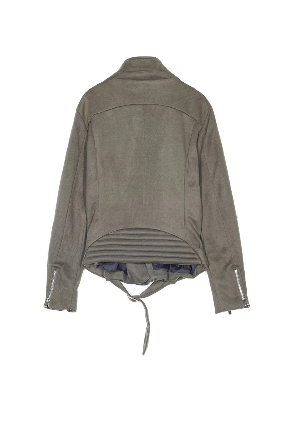 Perfecto zips suédine kaki - Image 7