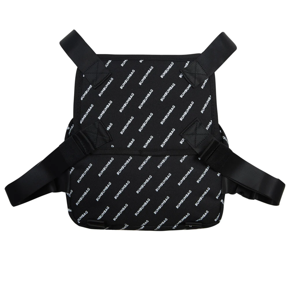 Petit sac poitrine logomania zips noir - Image 9