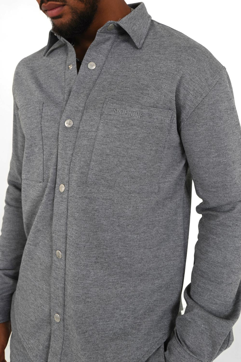 Chemise manches longues Gris - Image 3