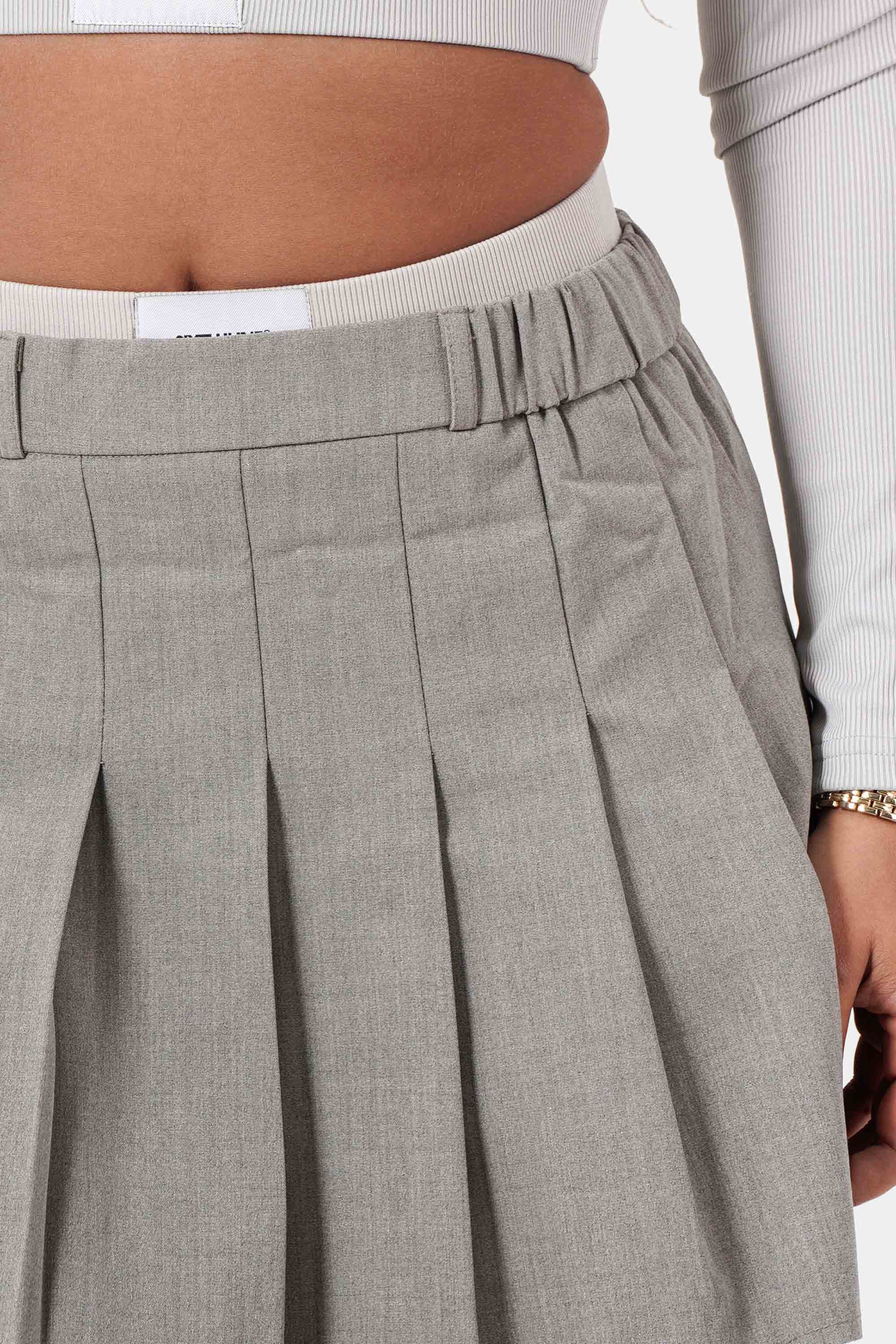 PLEATED mini skirt - Image 3
