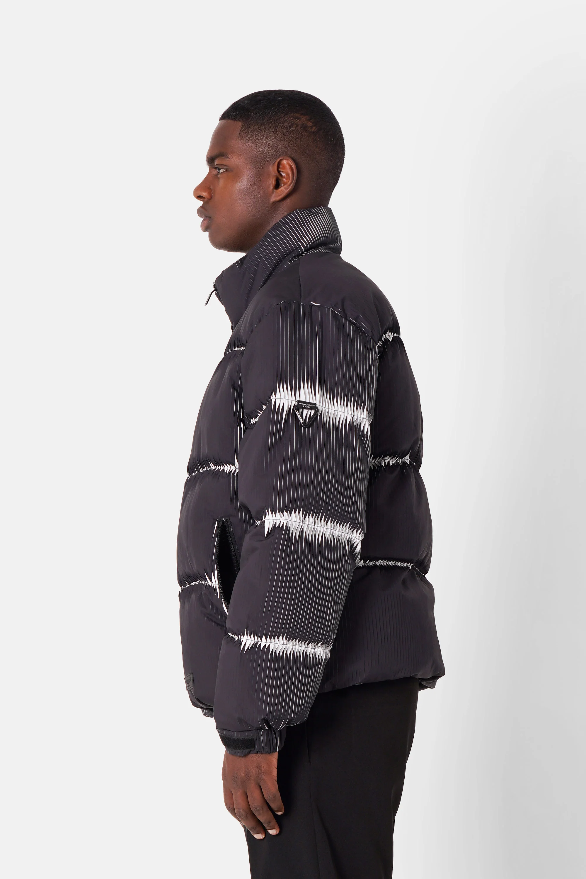 PLEATED bicolored puffer jacket - Image 3
