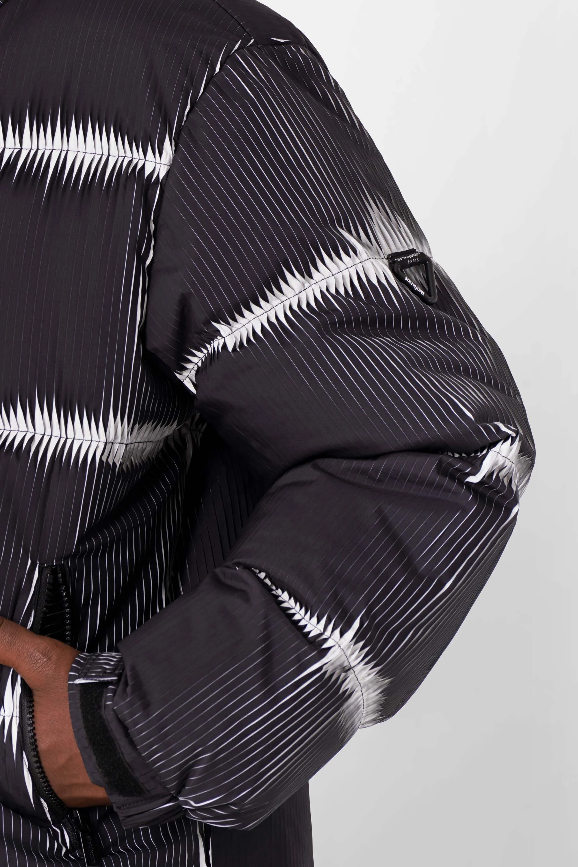 PLEATED bicolored puffer jacket - Image 4