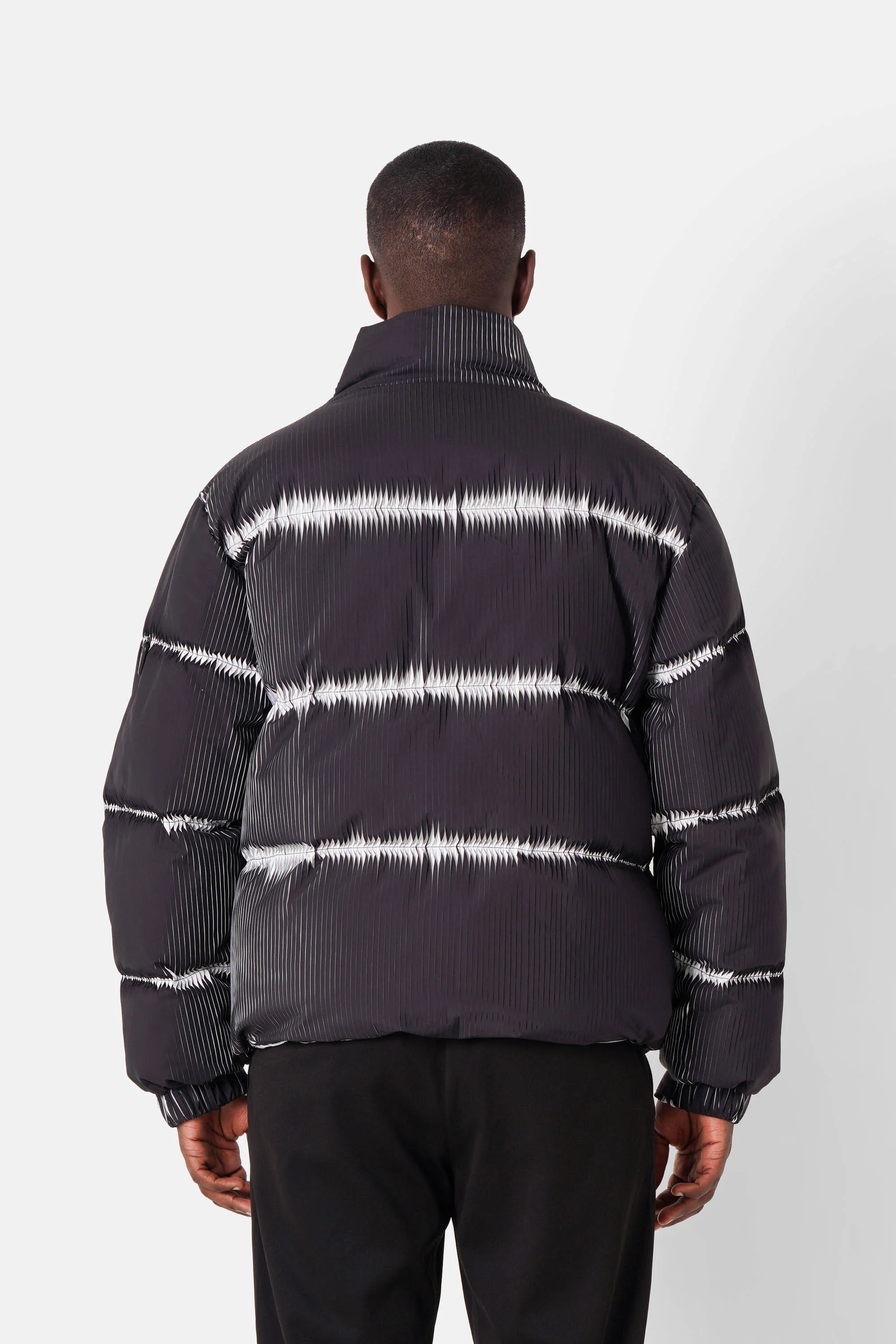 PLEATED bicolored puffer jacket - Image 5