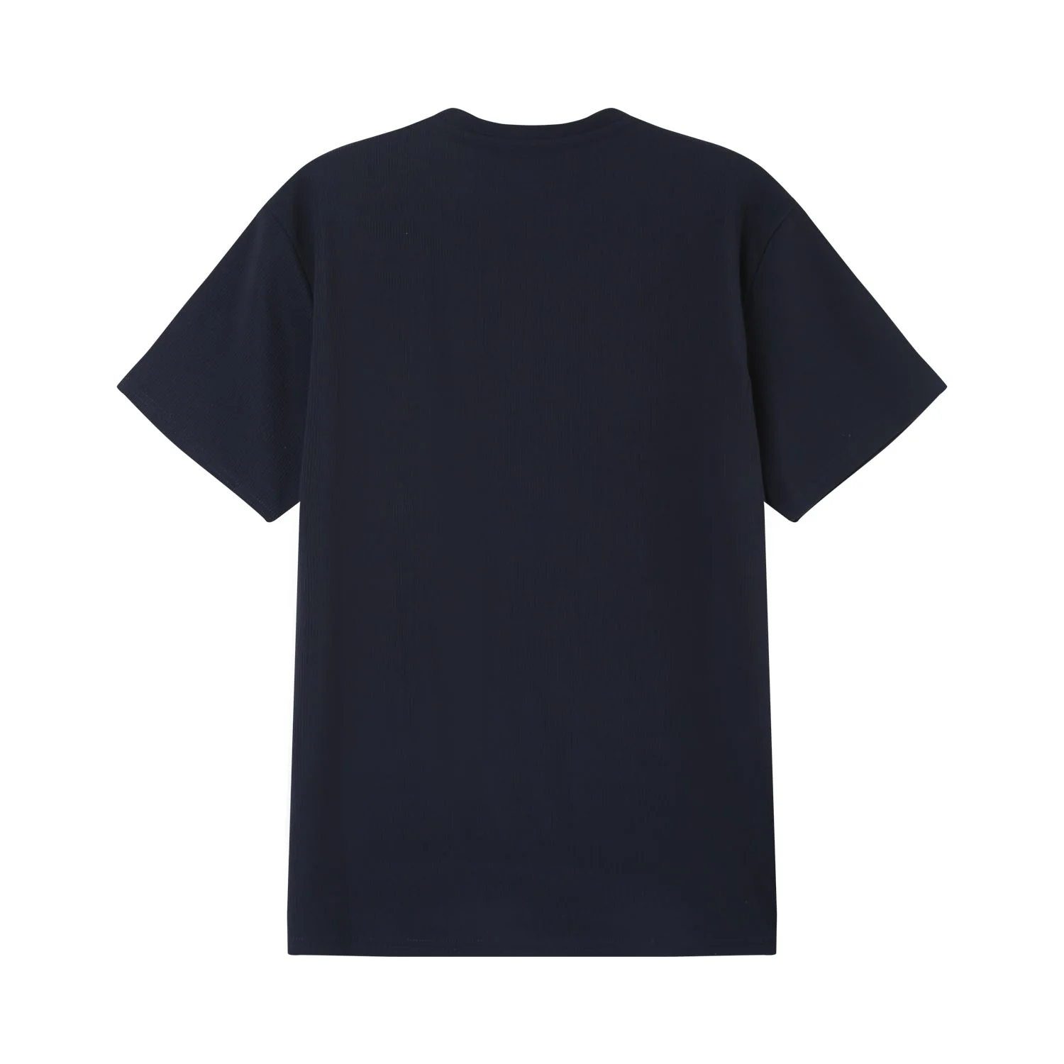 T-shirt plissé manches courtes Bleu foncé - Image 8