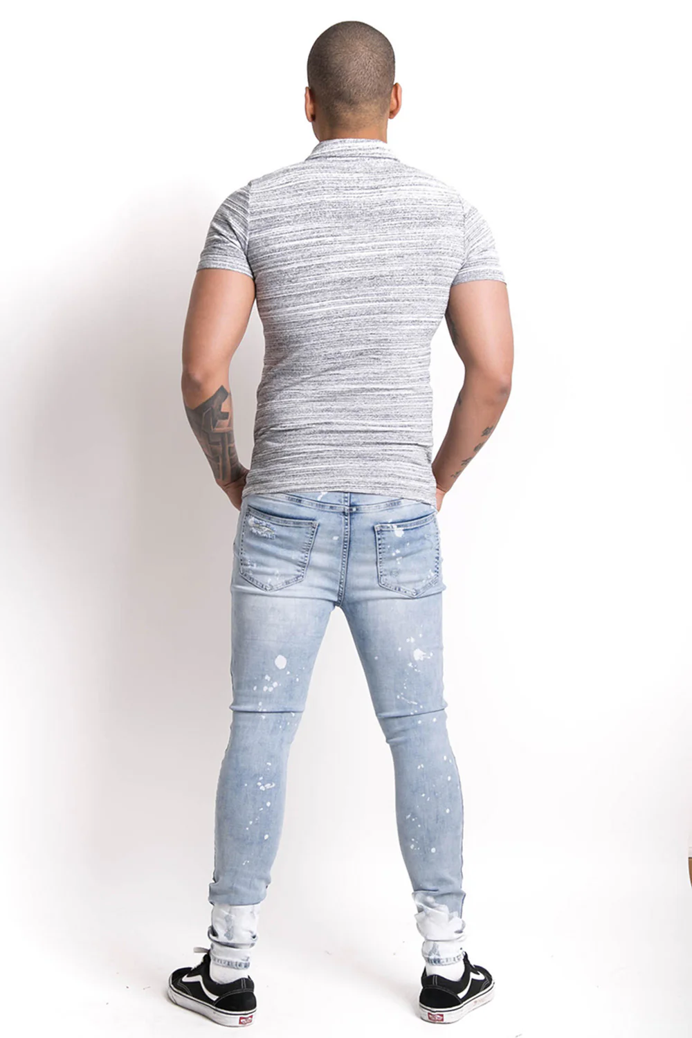 Polo texturé gris - Image 4
