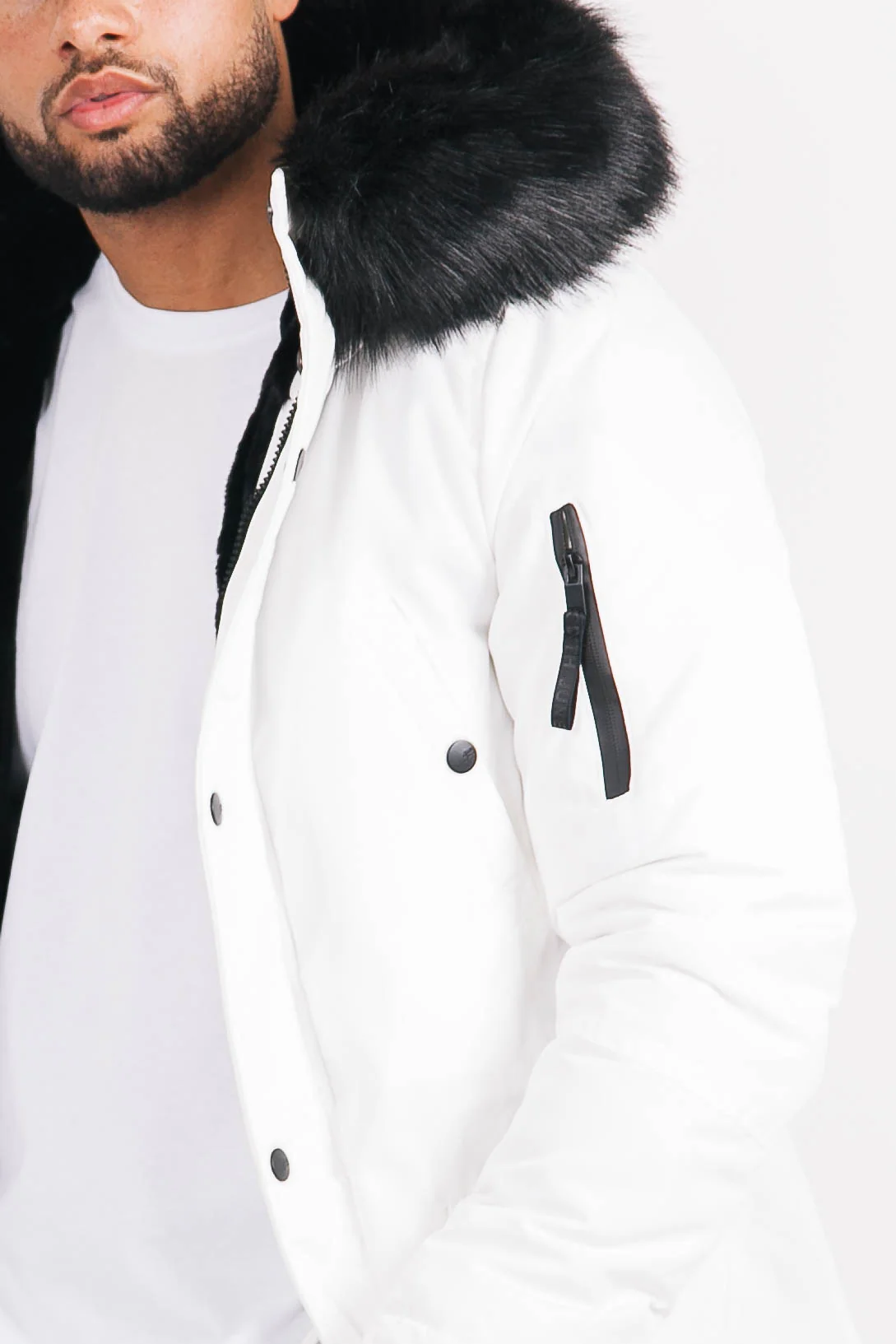 Parka déperlante doublée Blanc - Image 2