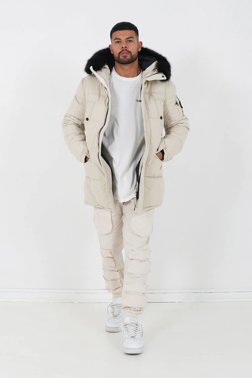 Parka fourrure déperlante Beige - Image 2
