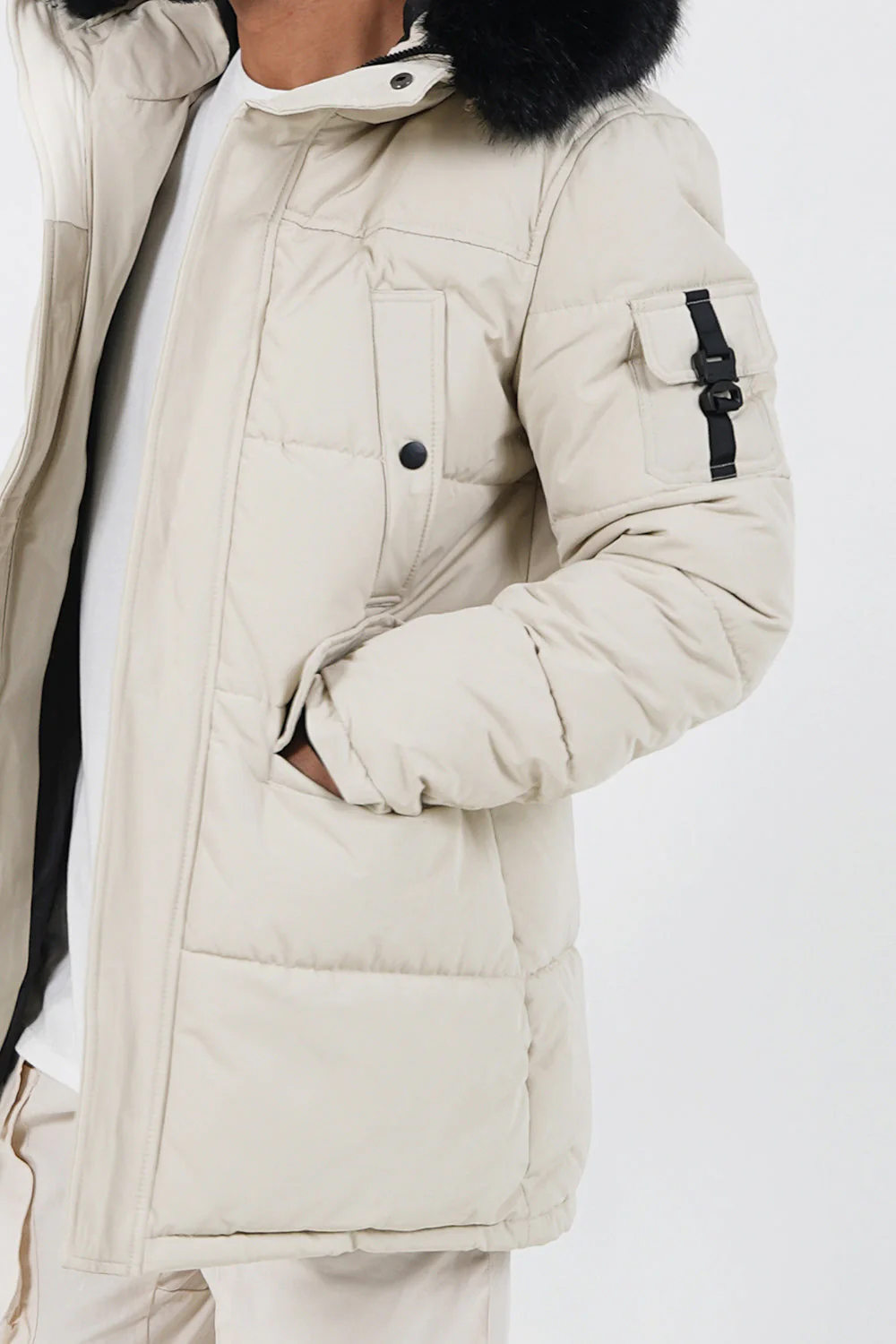 Parka fourrure déperlante Beige - Image 3