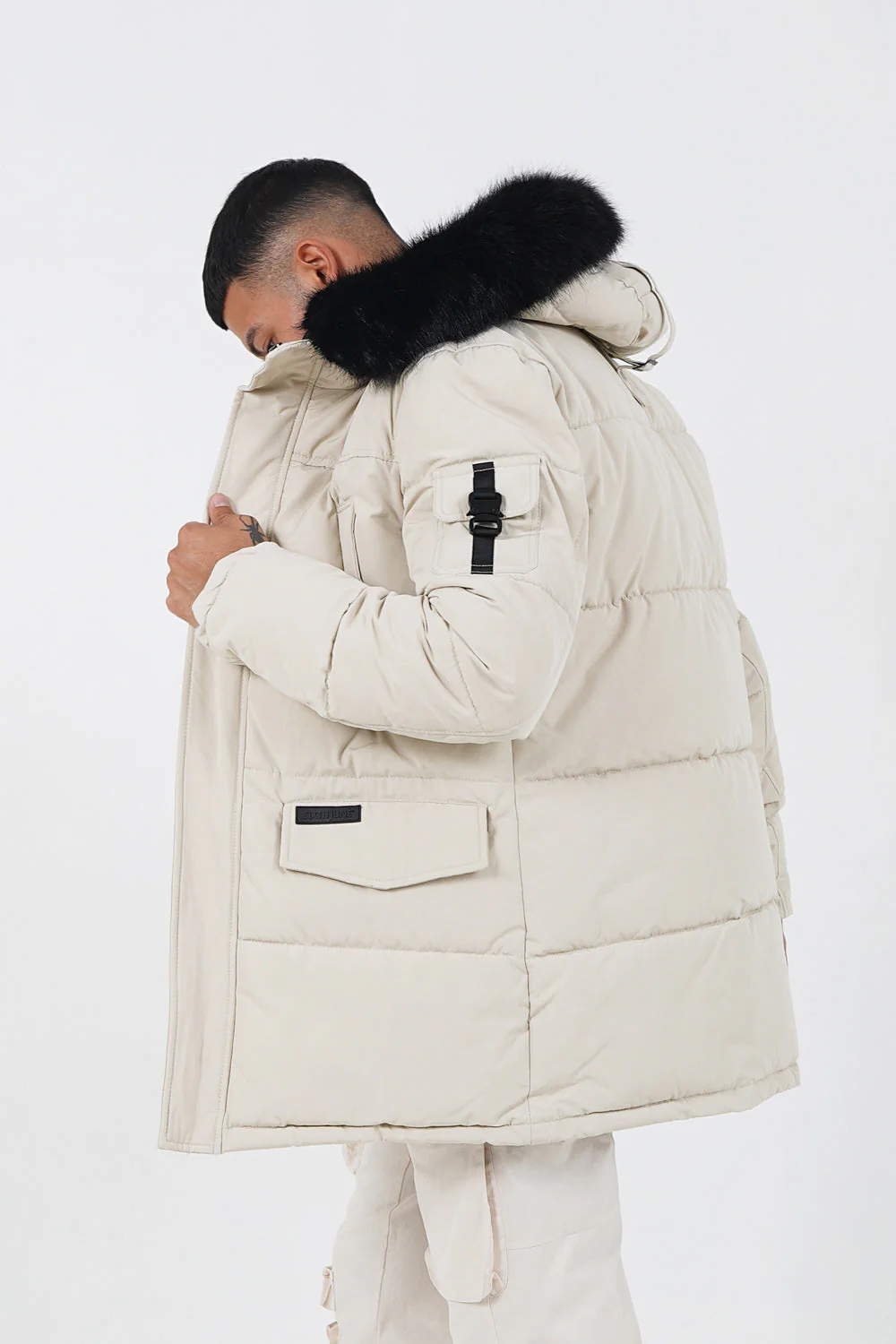 Parka fourrure déperlante Beige - Image 4