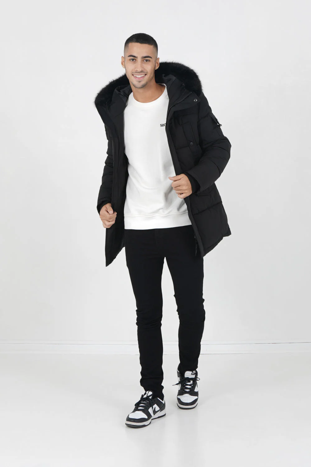 Parka fourrure déperlante Noir - Image 2