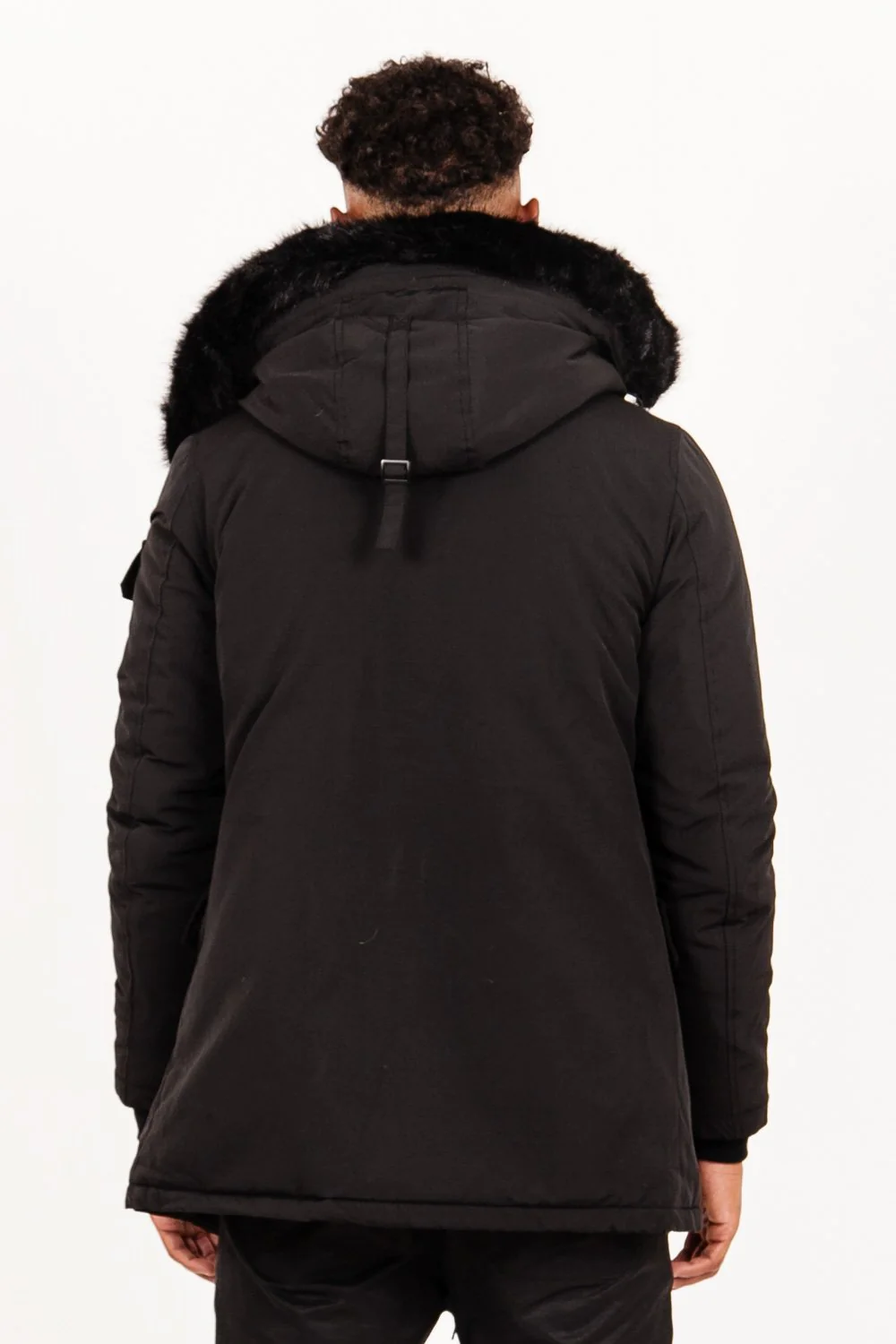 Parka fourrure déperlante Noir - Image 4