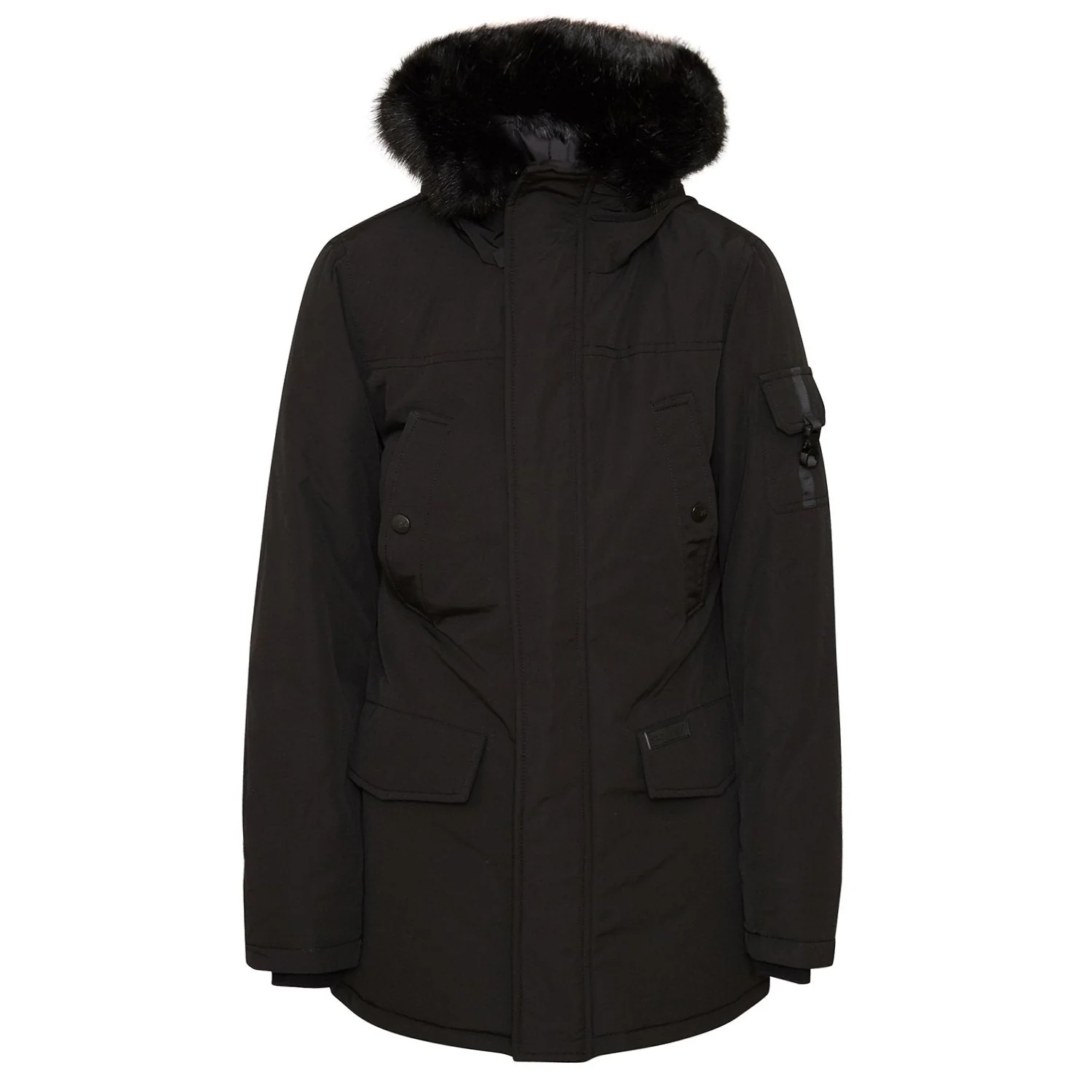 Parka fourrure déperlante Noir - Image 5