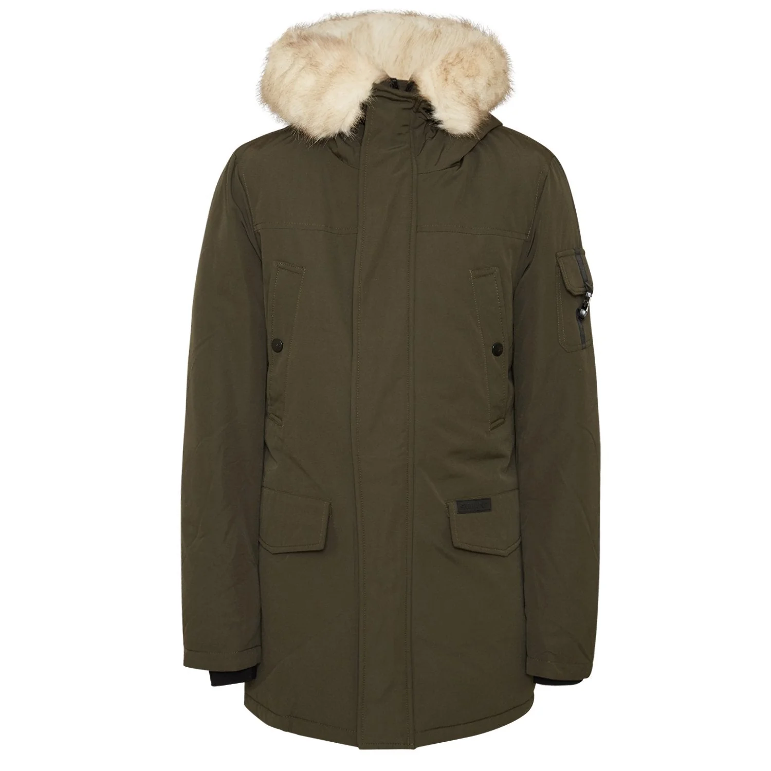 Parka fourrure déperlante Vert kaki - Image 6