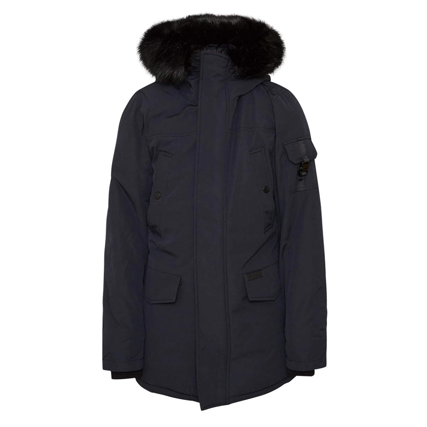 Parka fourrure déperlante Bleu foncé - Image 6