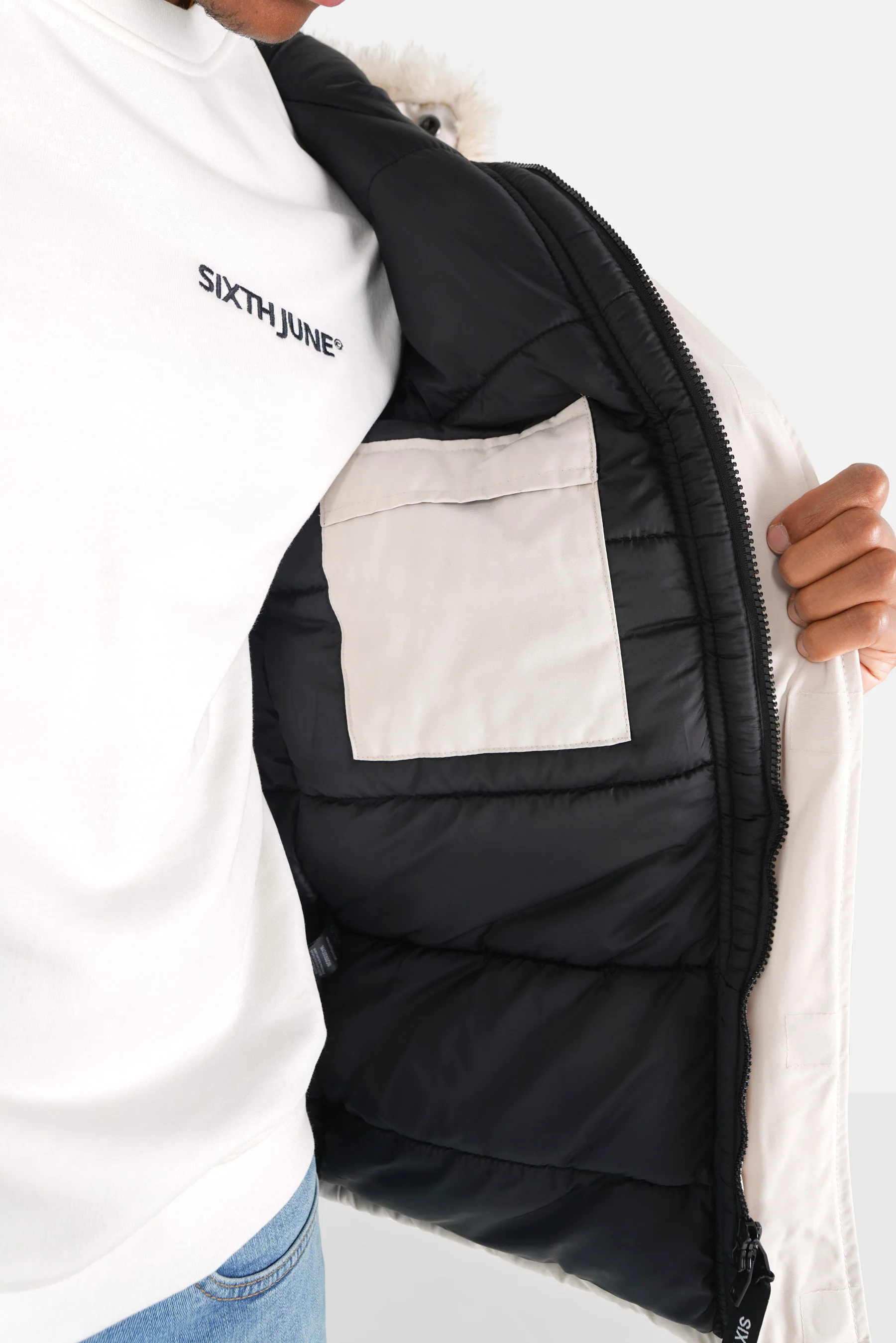 Parka fourrure déperlante Beige clair - Image 3