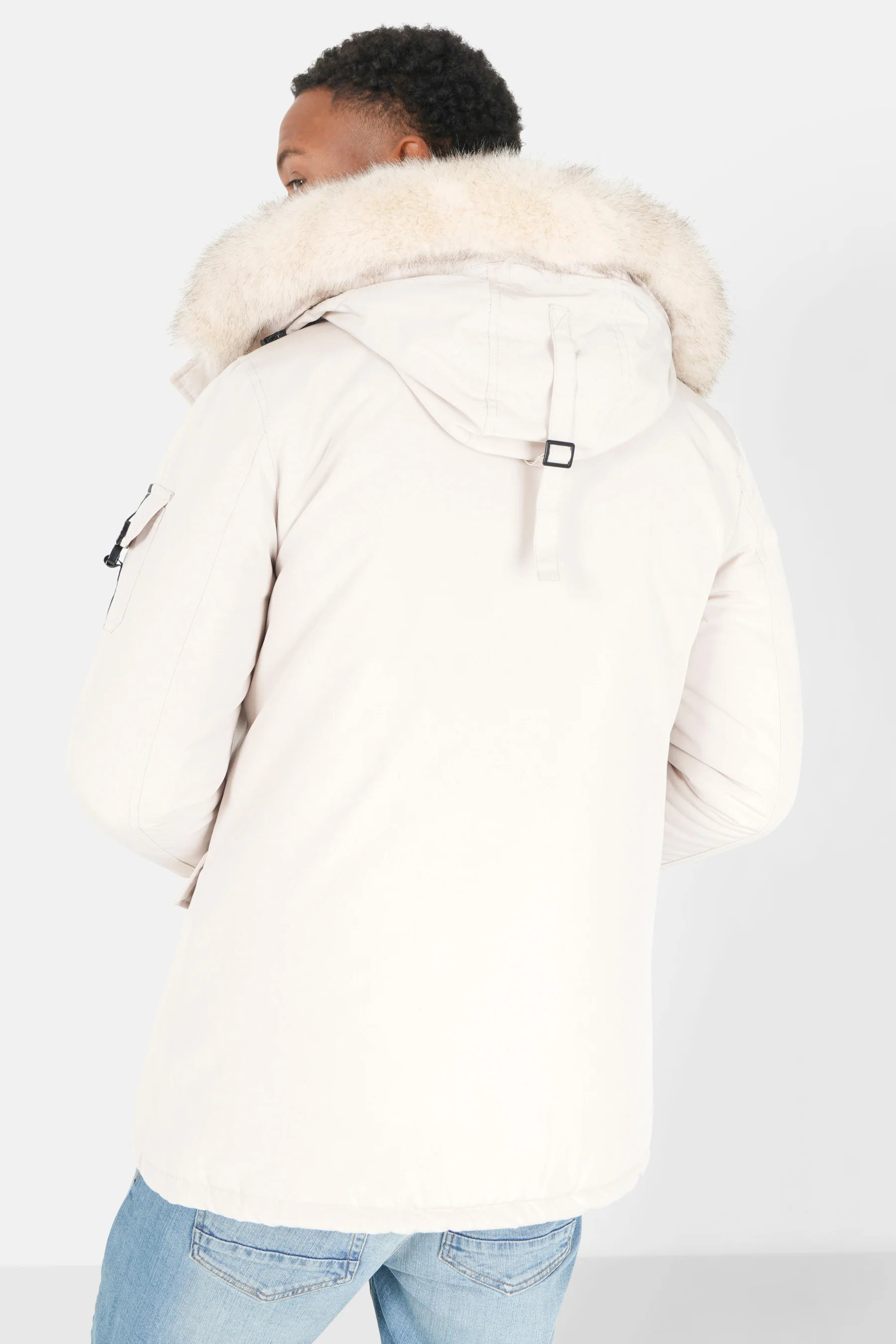 Parka fourrure déperlante Beige clair - Image 5