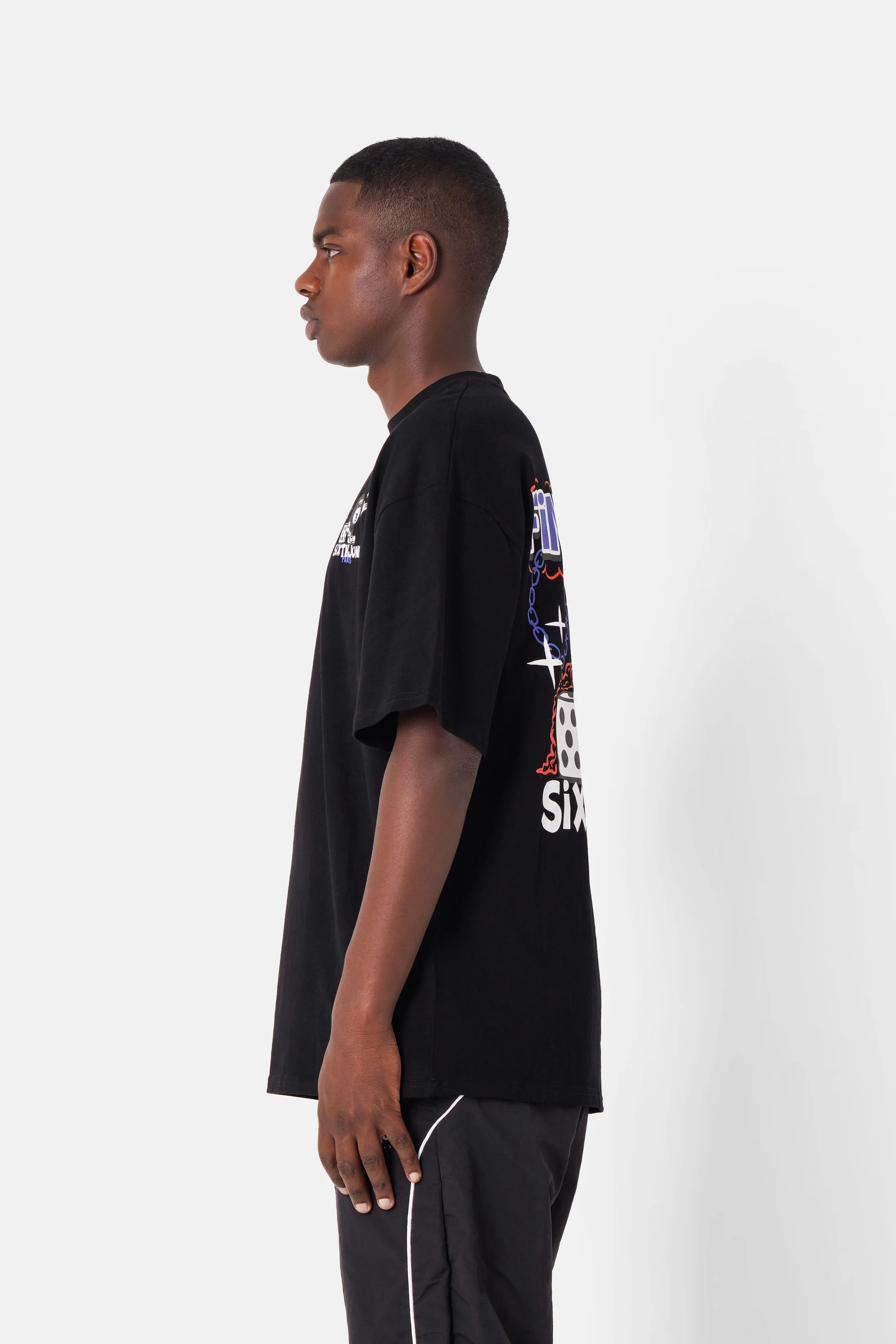 T-shirt retro final game Noir - Image 4