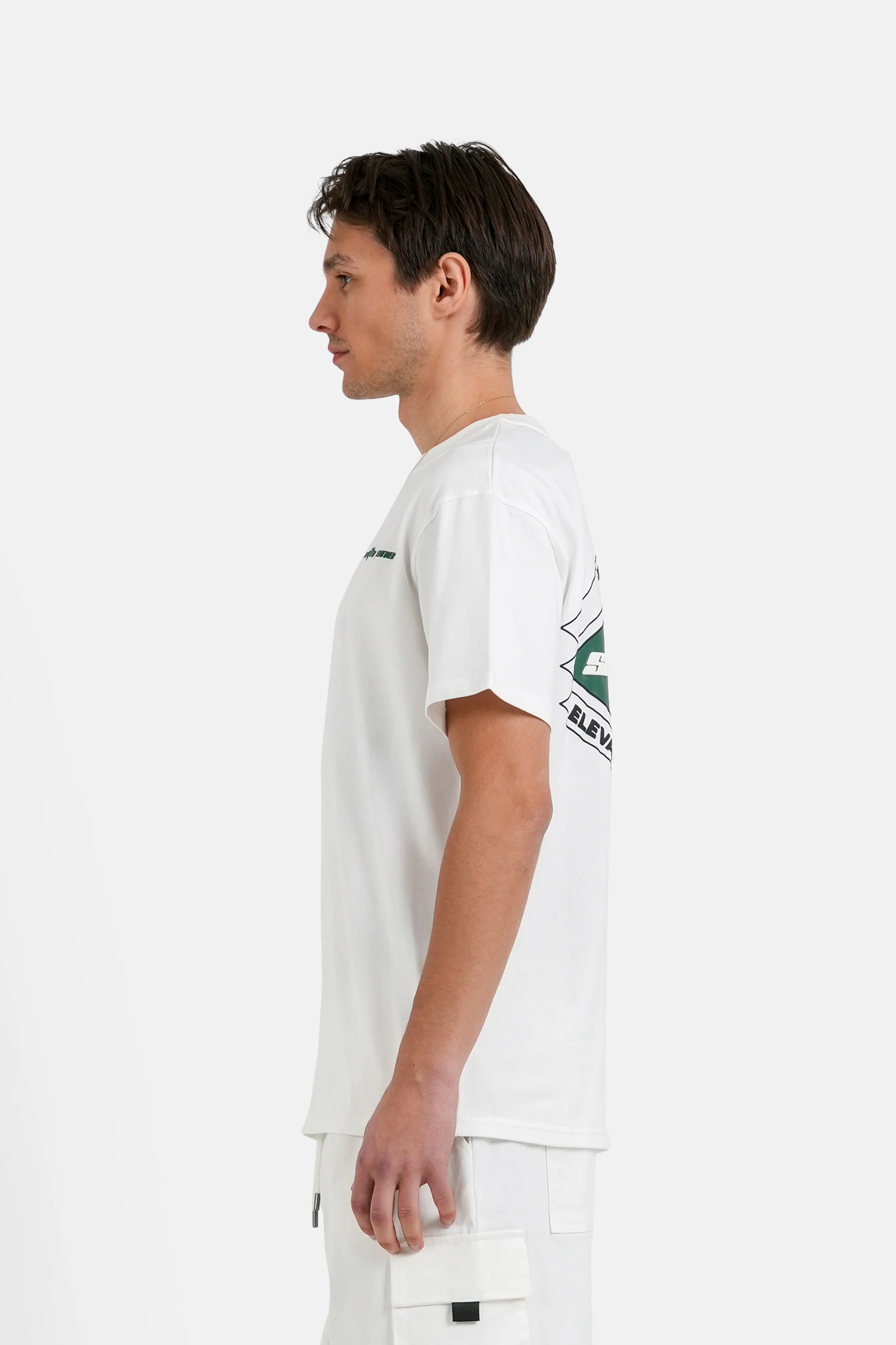T-shirt racing print Blanc - Image 3