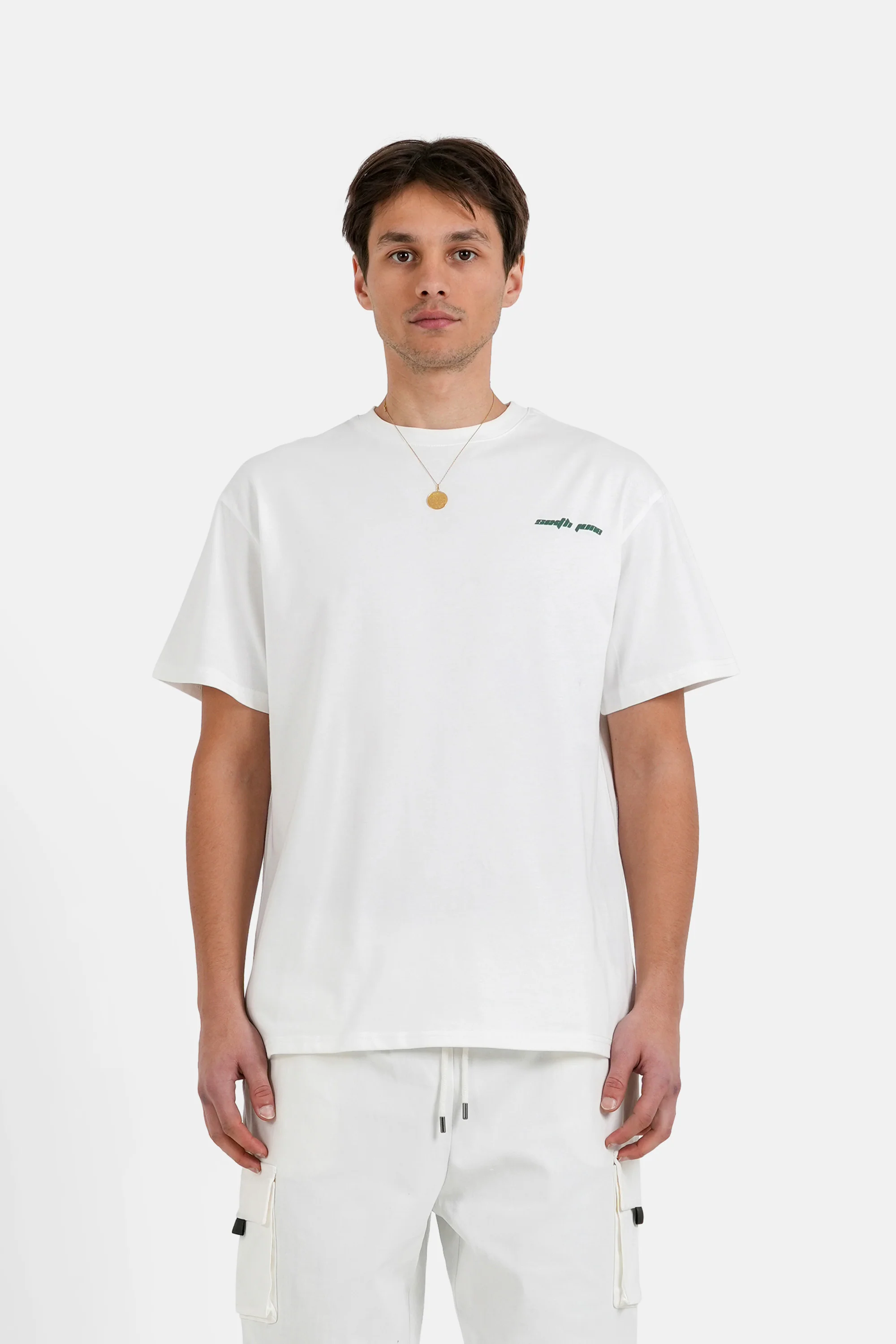 T-shirt racing print Blanc - Image 4